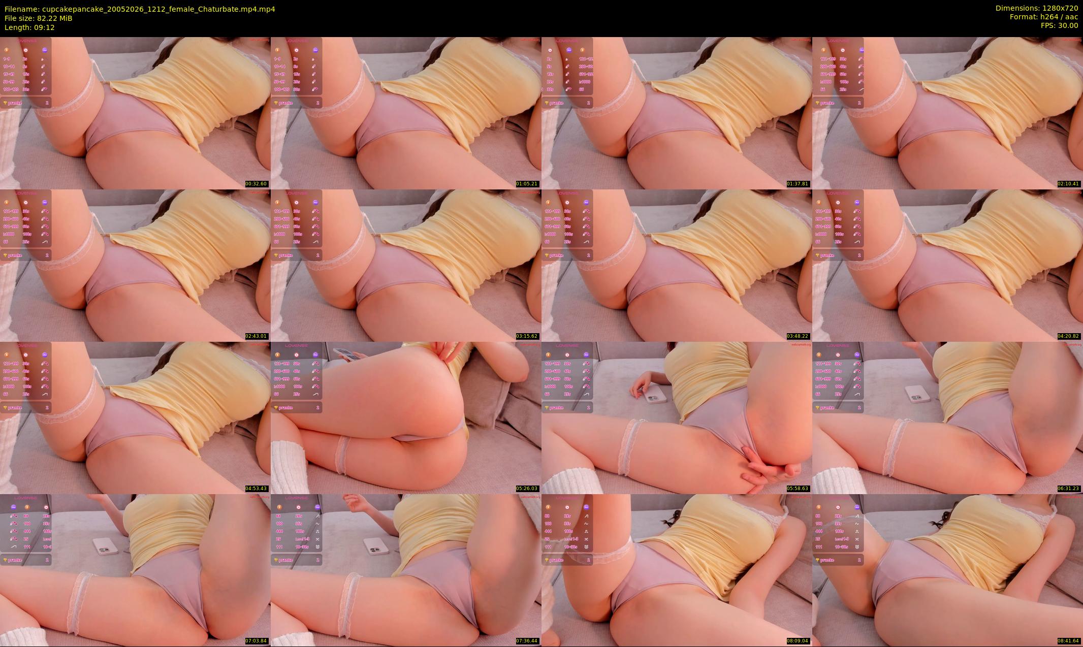 cupcakepancake — 10 minute Chaturbate female cam show recording, 720p, May 20, 2026