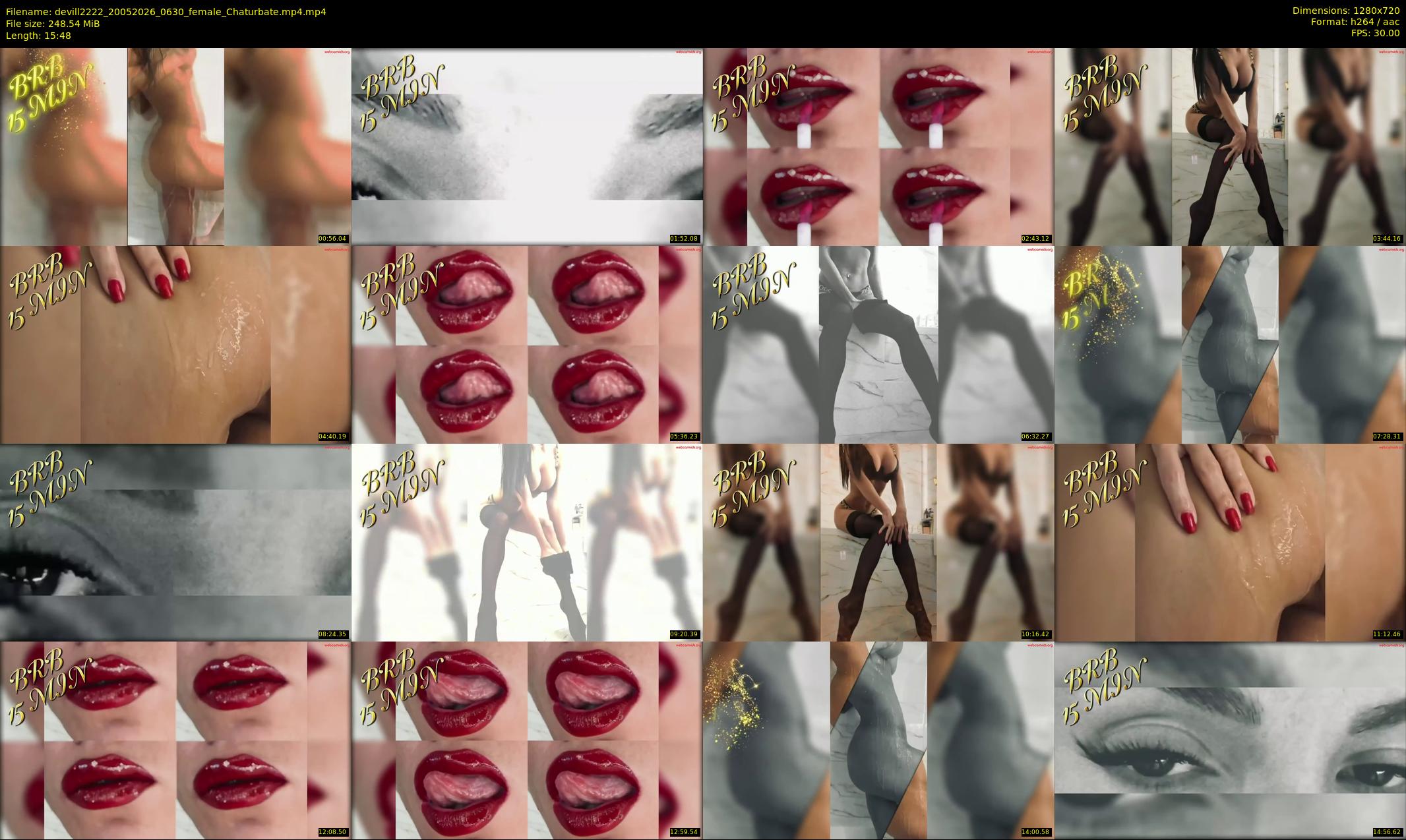 devill2222 — 16 minute Chaturbate female cam show recording, 720p, May 20, 2026