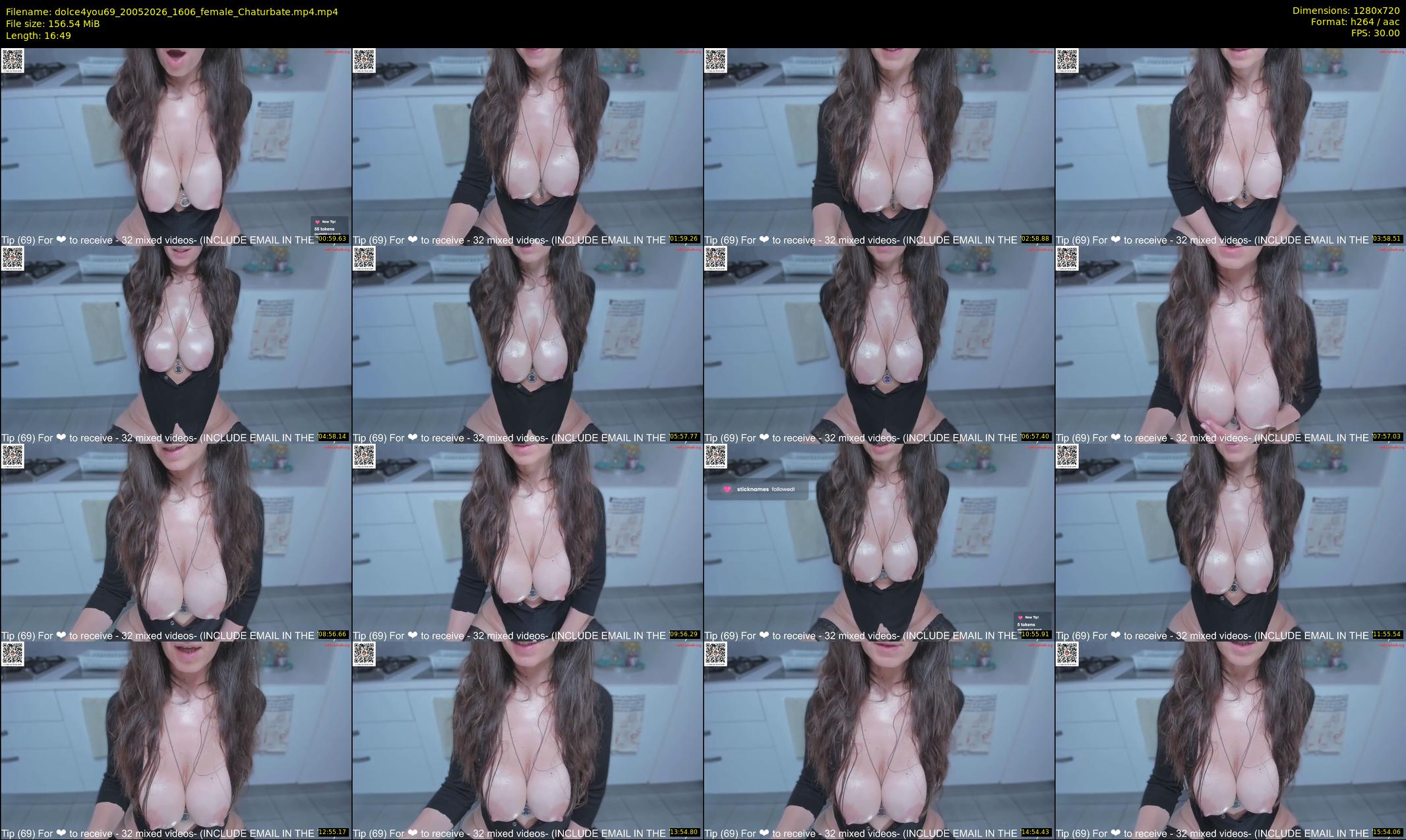 dolce4you69 — 17 minute Chaturbate female cam show recording, 720p, May 20, 2026
