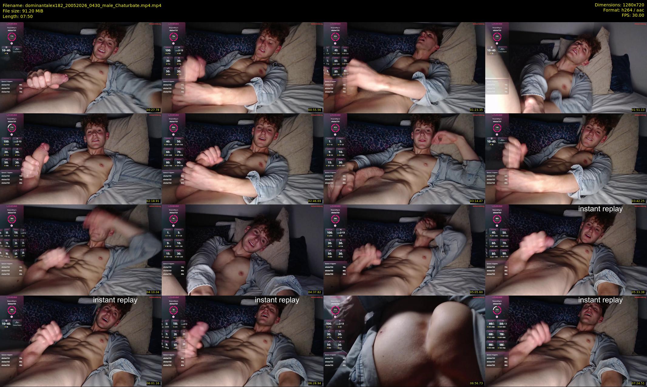dominantalex182 — 8 minute Chaturbate male cam show recording, 720p, May 20, 2026