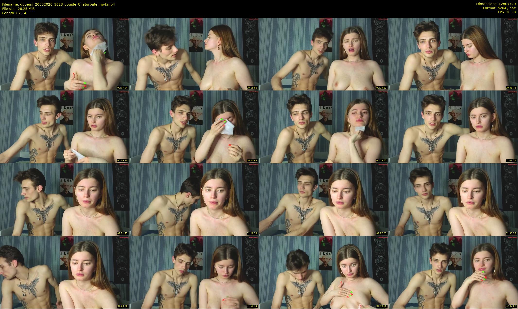 duoemi — 3 minute Chaturbate couple cam show recording, 720p, May 20, 2026