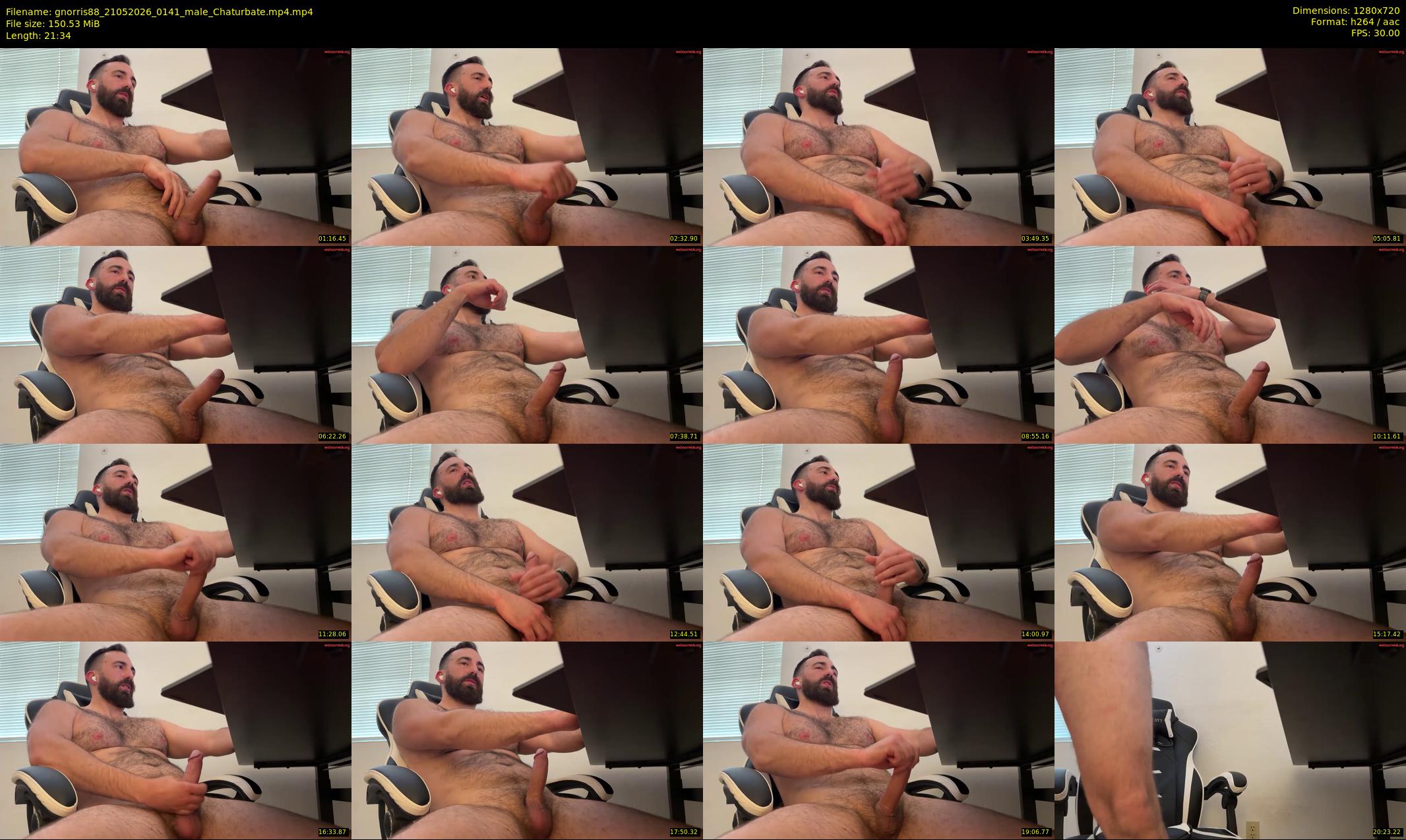 gnorris88 — 22 minute Chaturbate male cam show recording, 720p, May 21, 2026