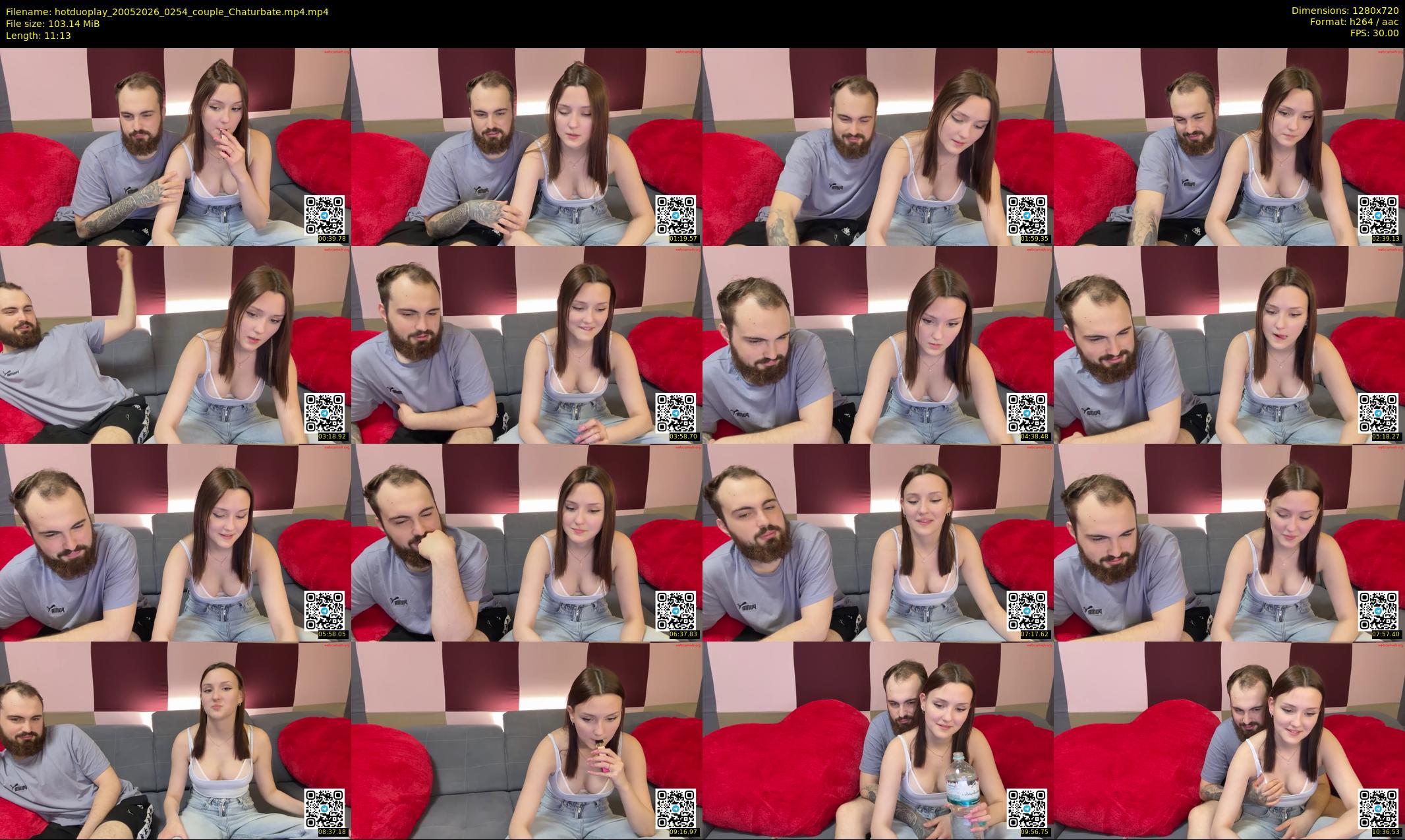 hotduoplay — 12 minute Chaturbate couple cam show recording, 720p, May 20, 2026