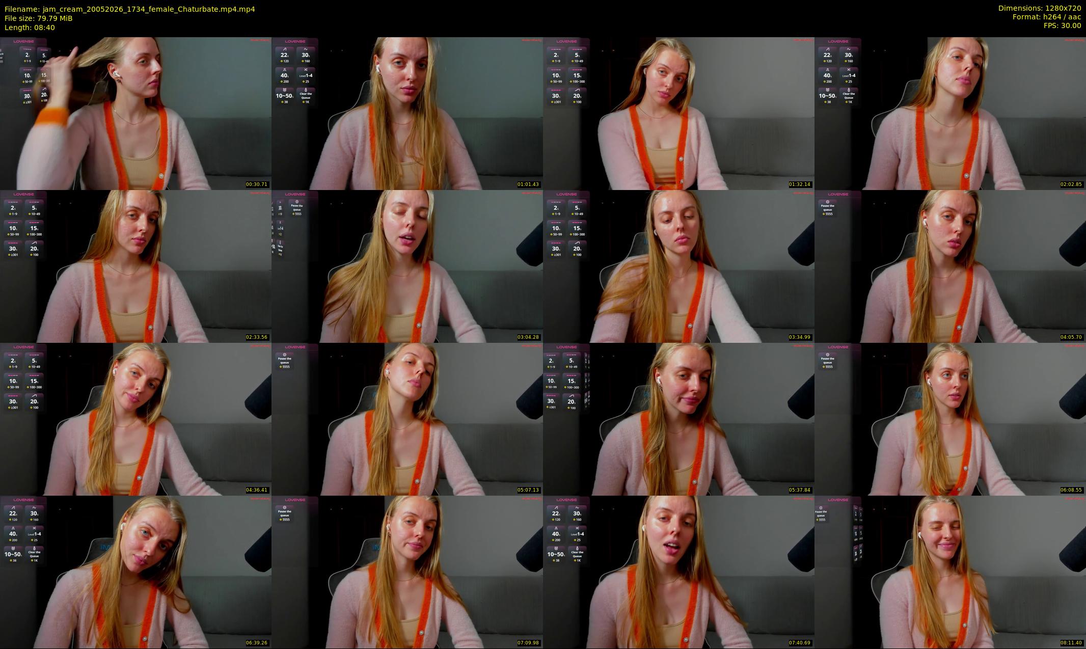 jam_cream — 9 minute Chaturbate female cam show recording, 720p, May 20, 2026