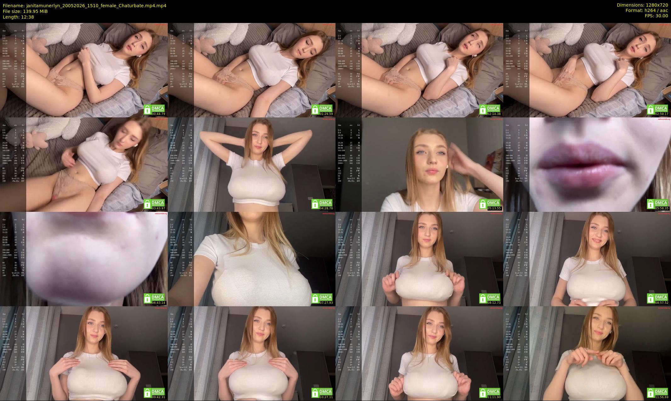 janitamunerlyn — 13 minute Chaturbate female cam show recording, 720p, May 20, 2026