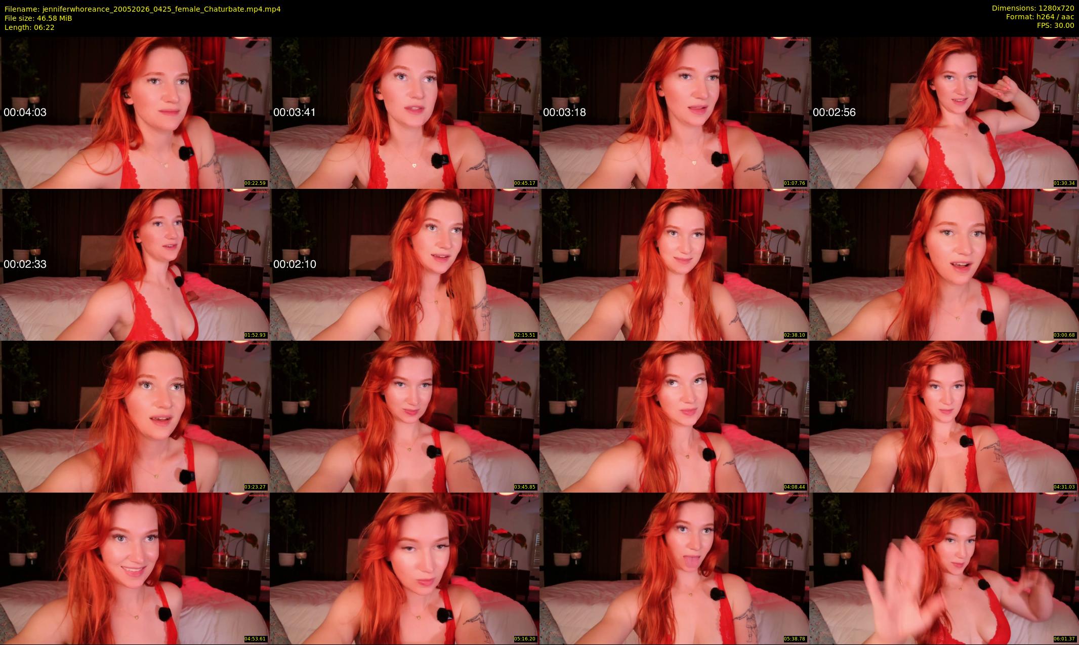 jenniferwhoreance — 7 minute Chaturbate female cam show recording, 720p, May 20, 2026