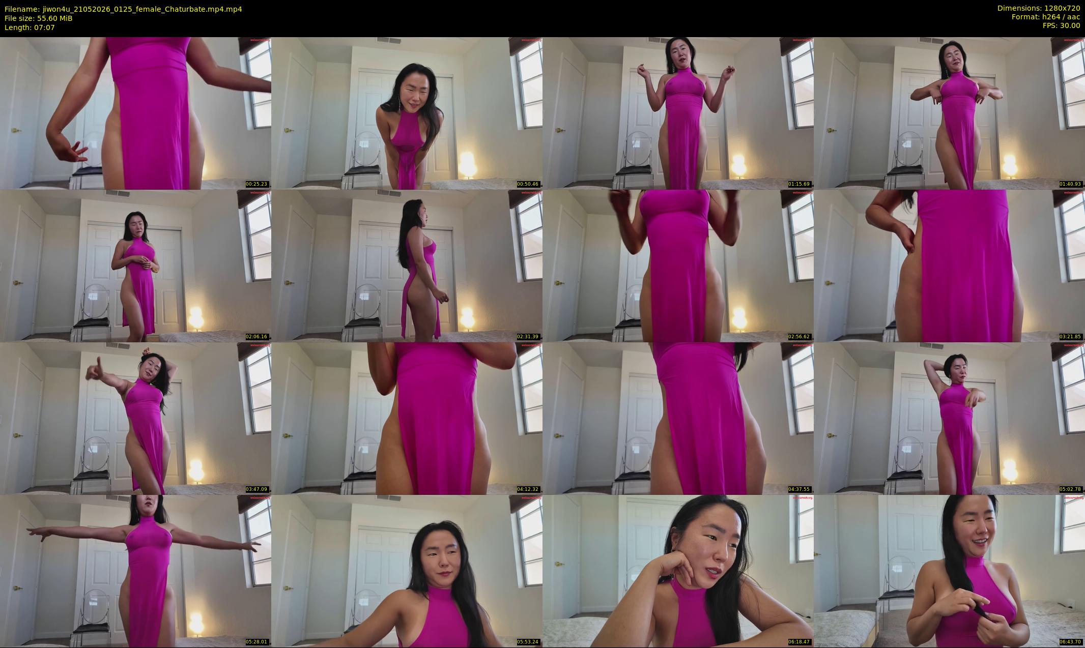jiwon4u — 8 minute Chaturbate female cam show recording, 720p, May 21, 2026
