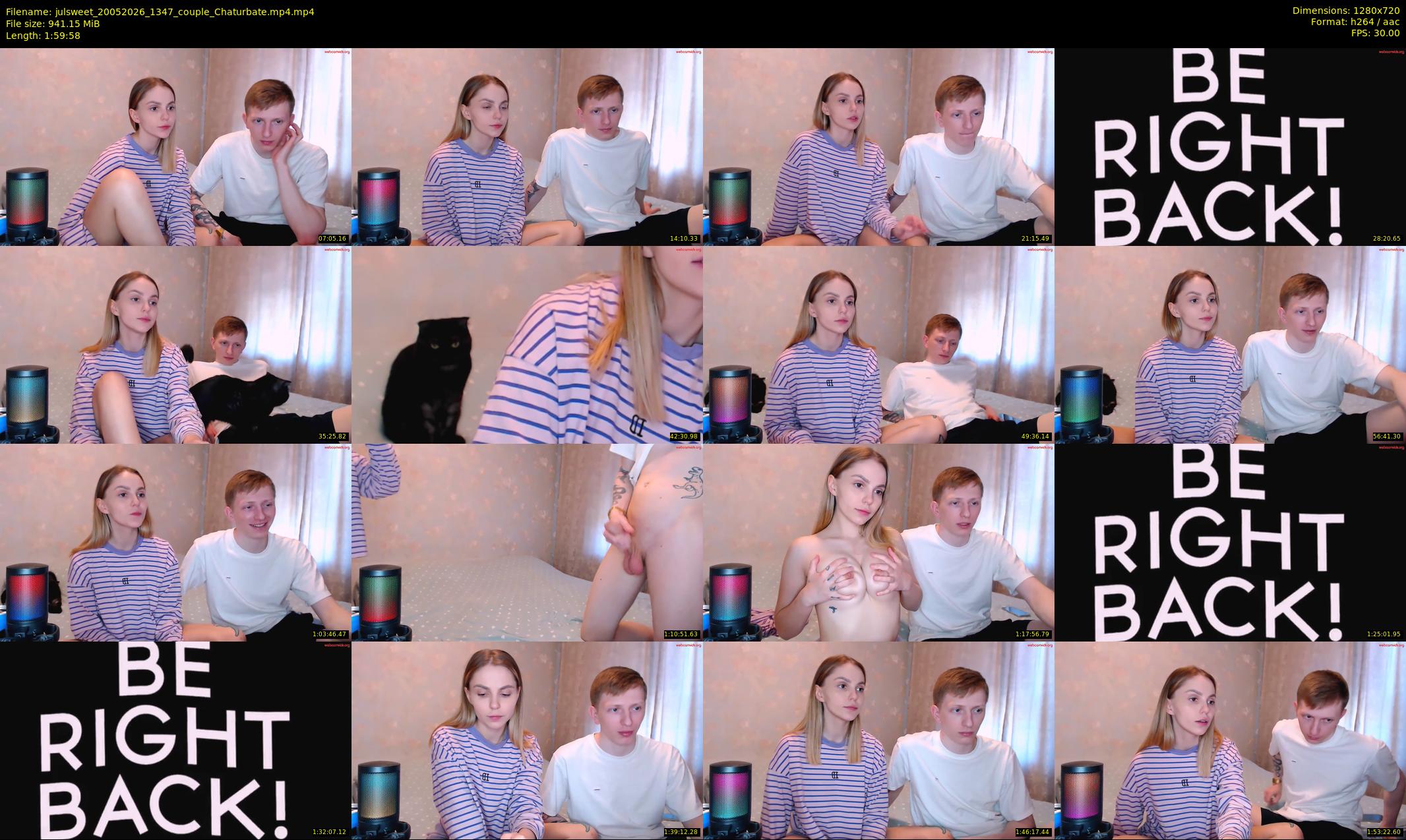 julsweet — 120 minute Chaturbate male cam show recording, 720p, May 20, 2026