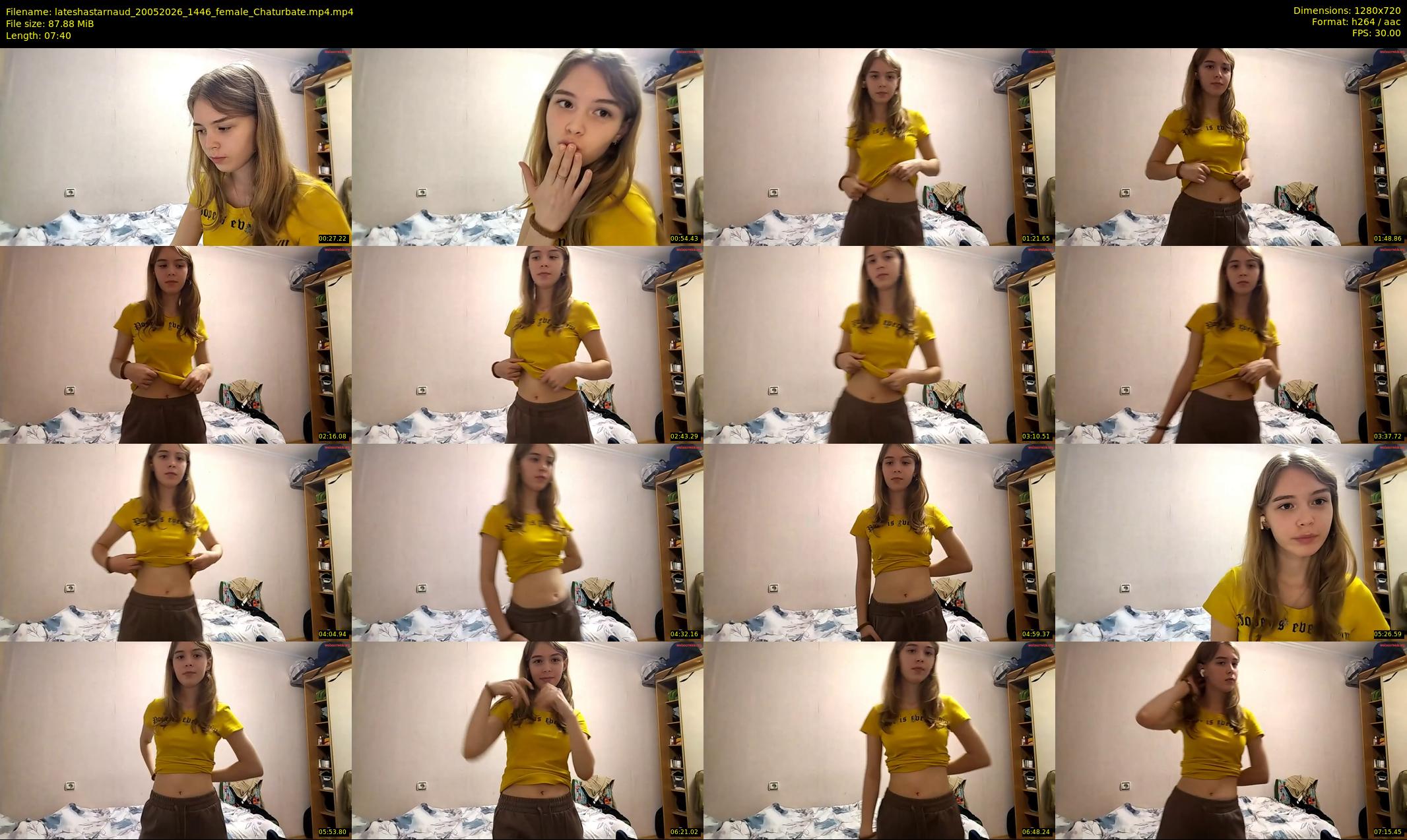 lateshastarnaud — 8 minute Chaturbate female cam show recording, 720p, May 20, 2026