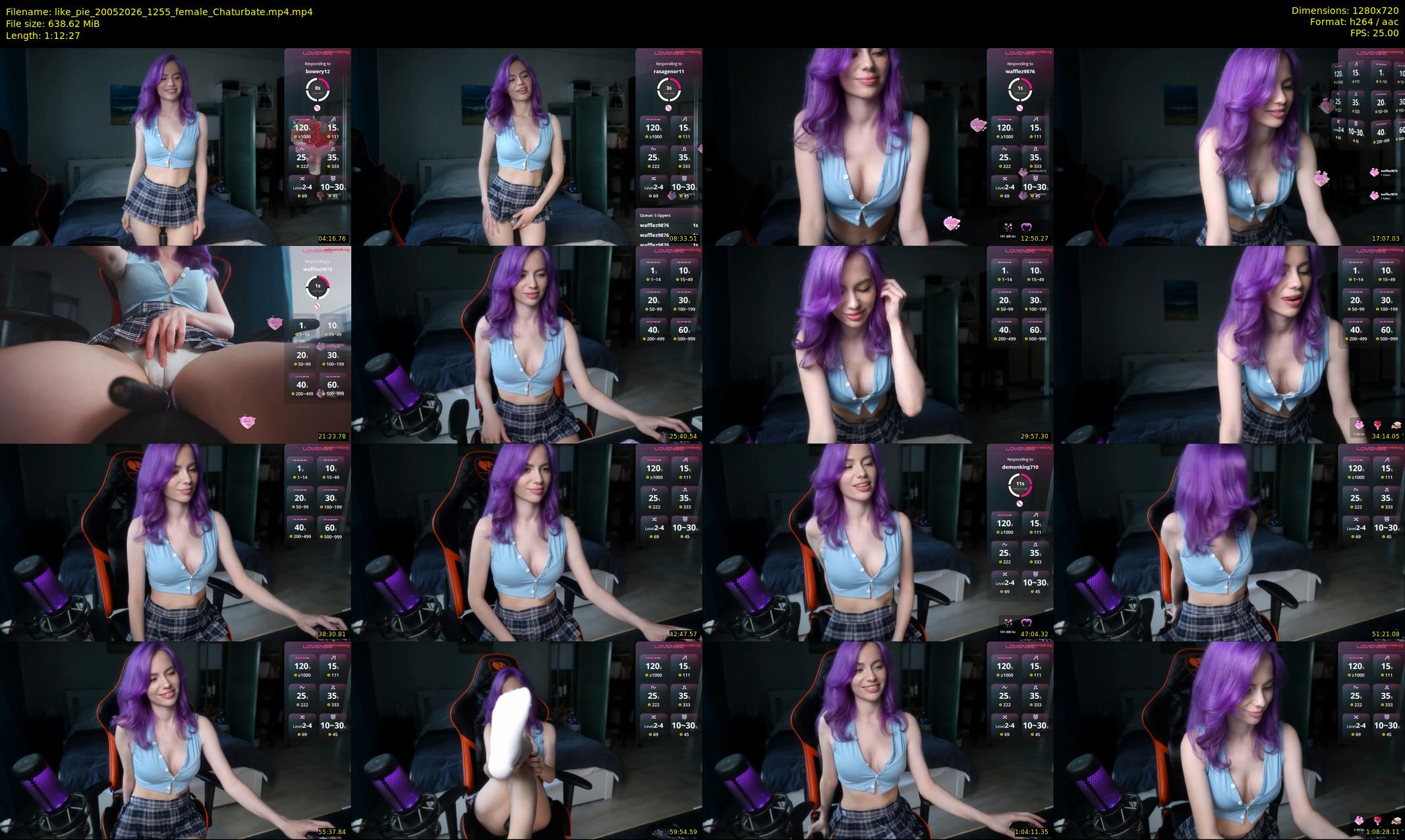 like_pie — 73 minute Chaturbate couple cam show recording, 720p, May 20, 2026