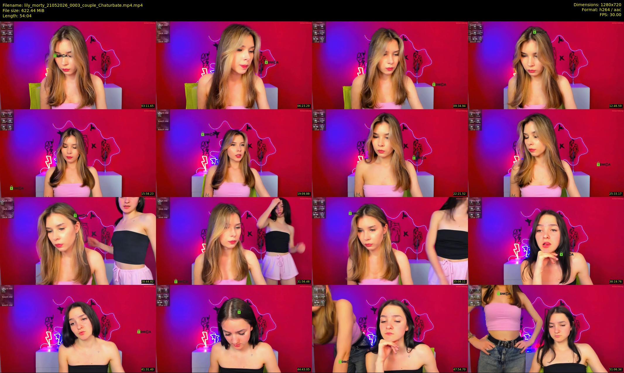 lily_morty — 55 minute Chaturbate couple cam show recording, 720p, May 21, 2026