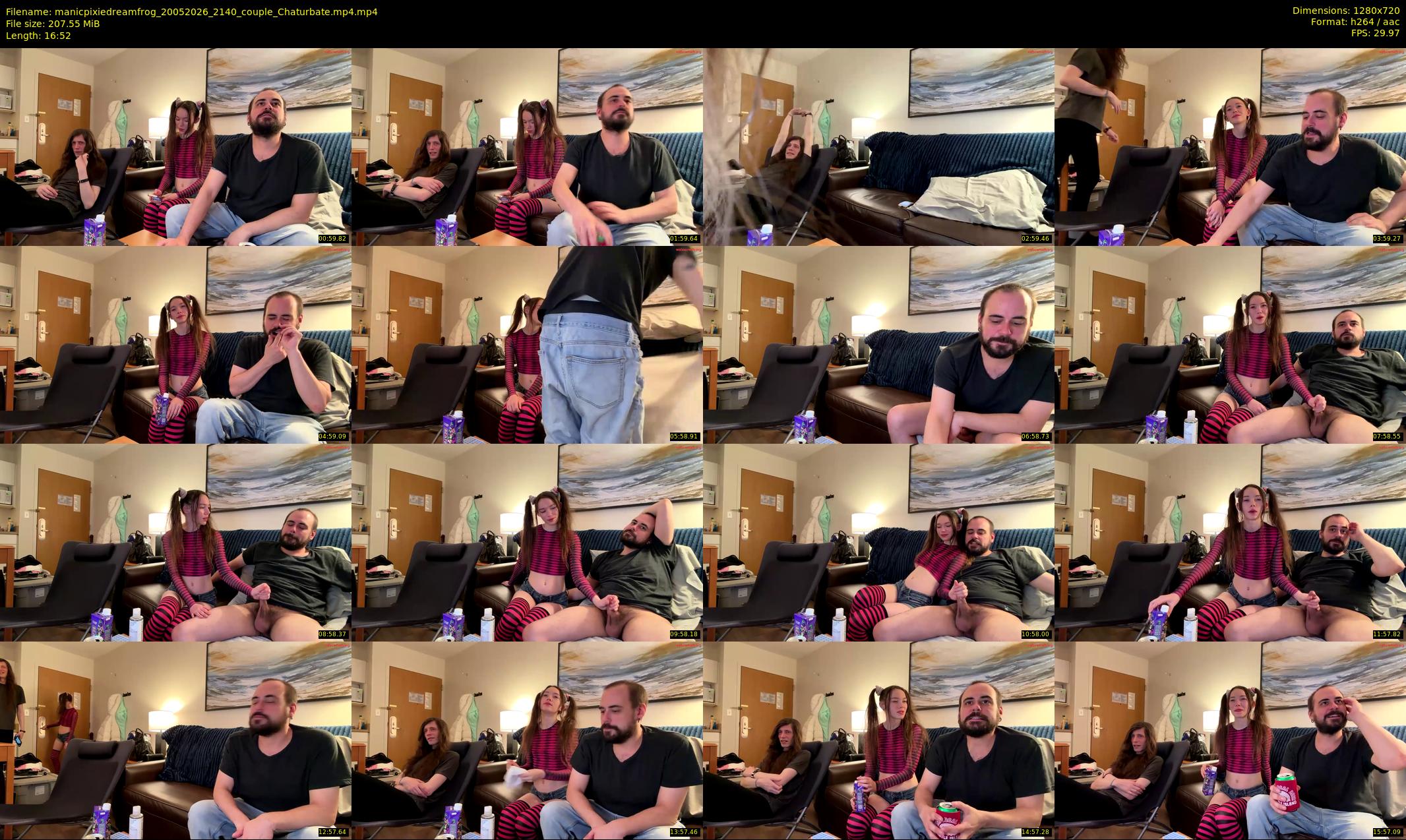 manicpixiedreamfrog — 17 minute Chaturbate couple cam show recording, 720p, May 20, 2026