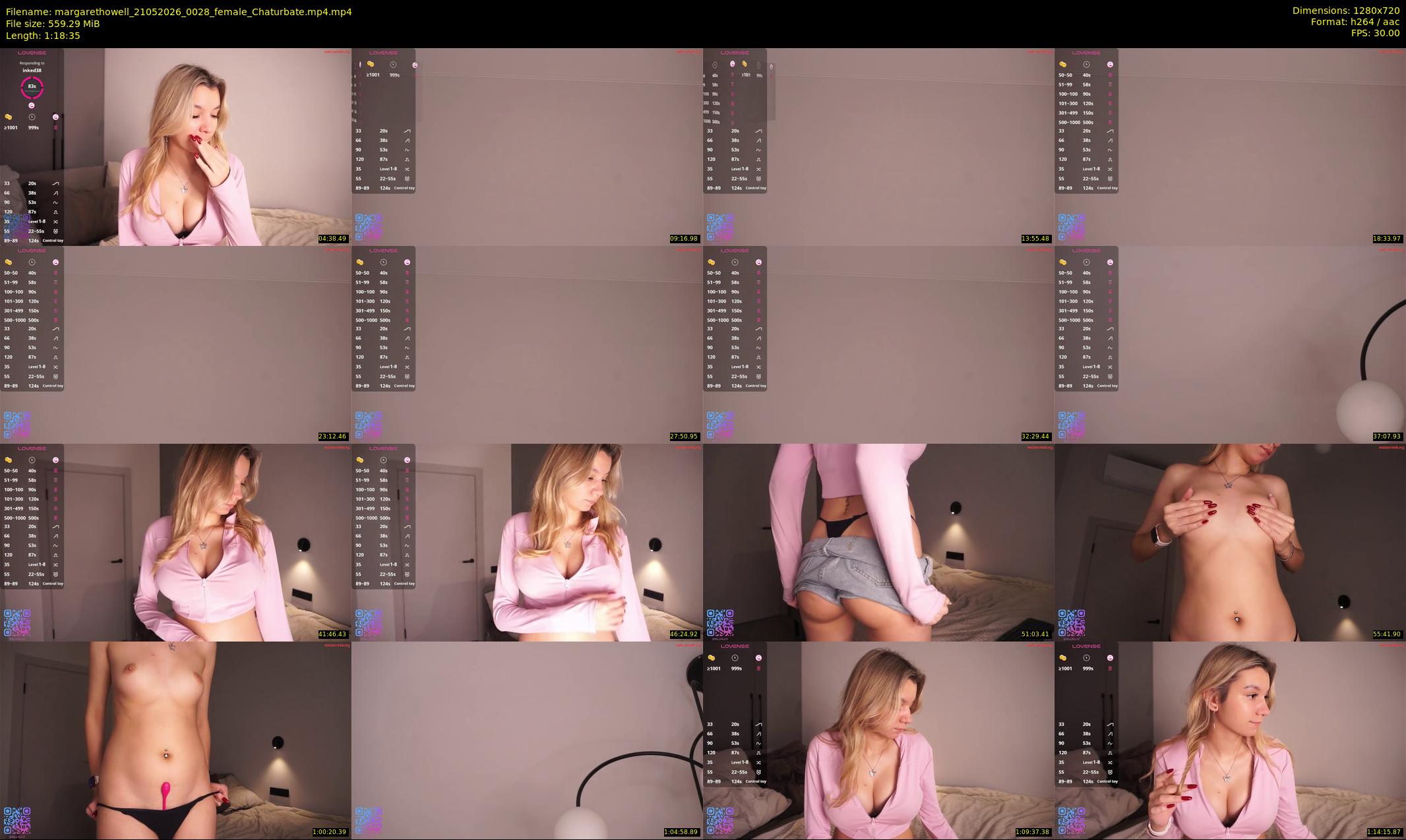 margarethowell — 79 minute Chaturbate female cam show recording, 720p, May 21, 2026