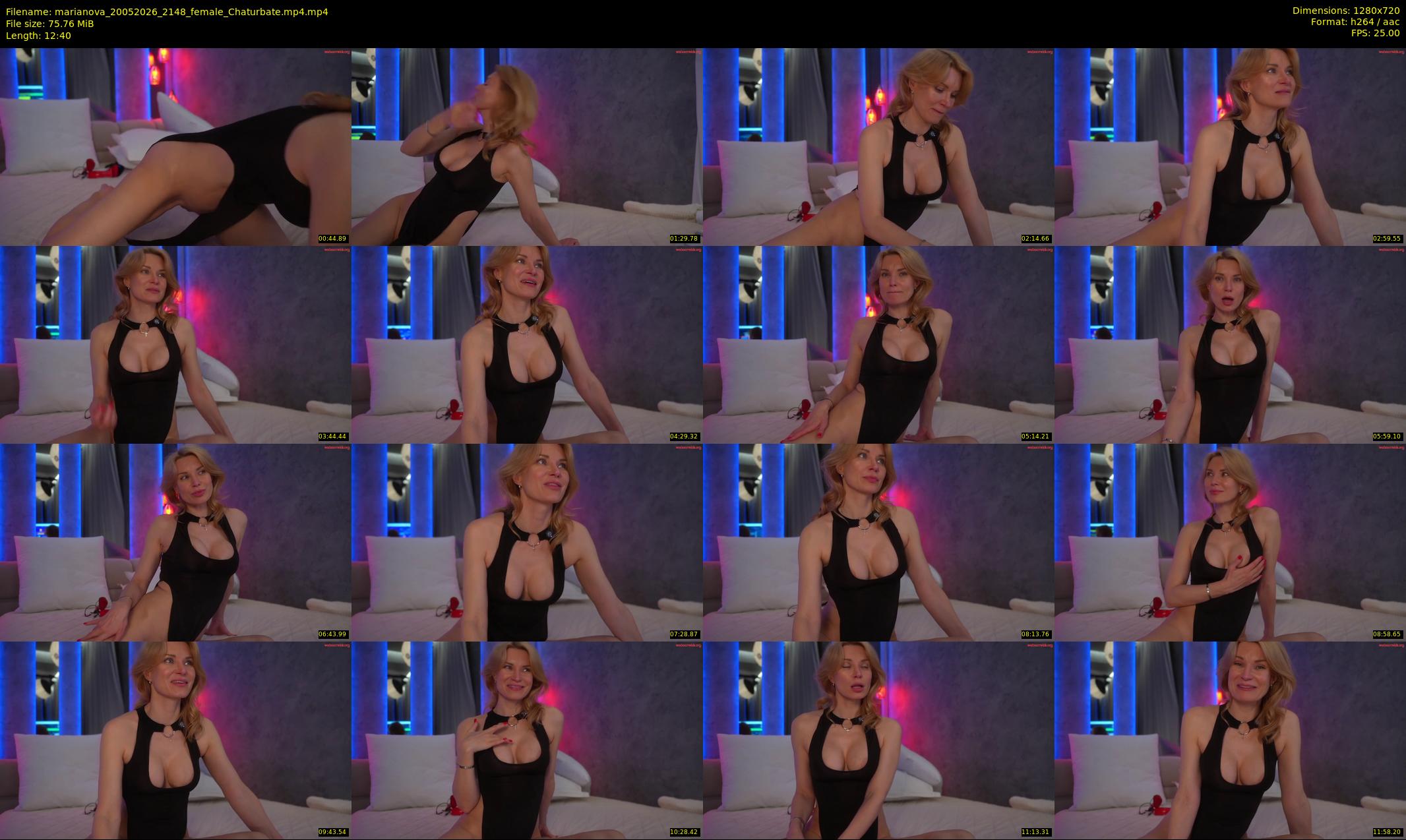 marianova — 13 minute Chaturbate female cam show recording, 720p, May 20, 2026