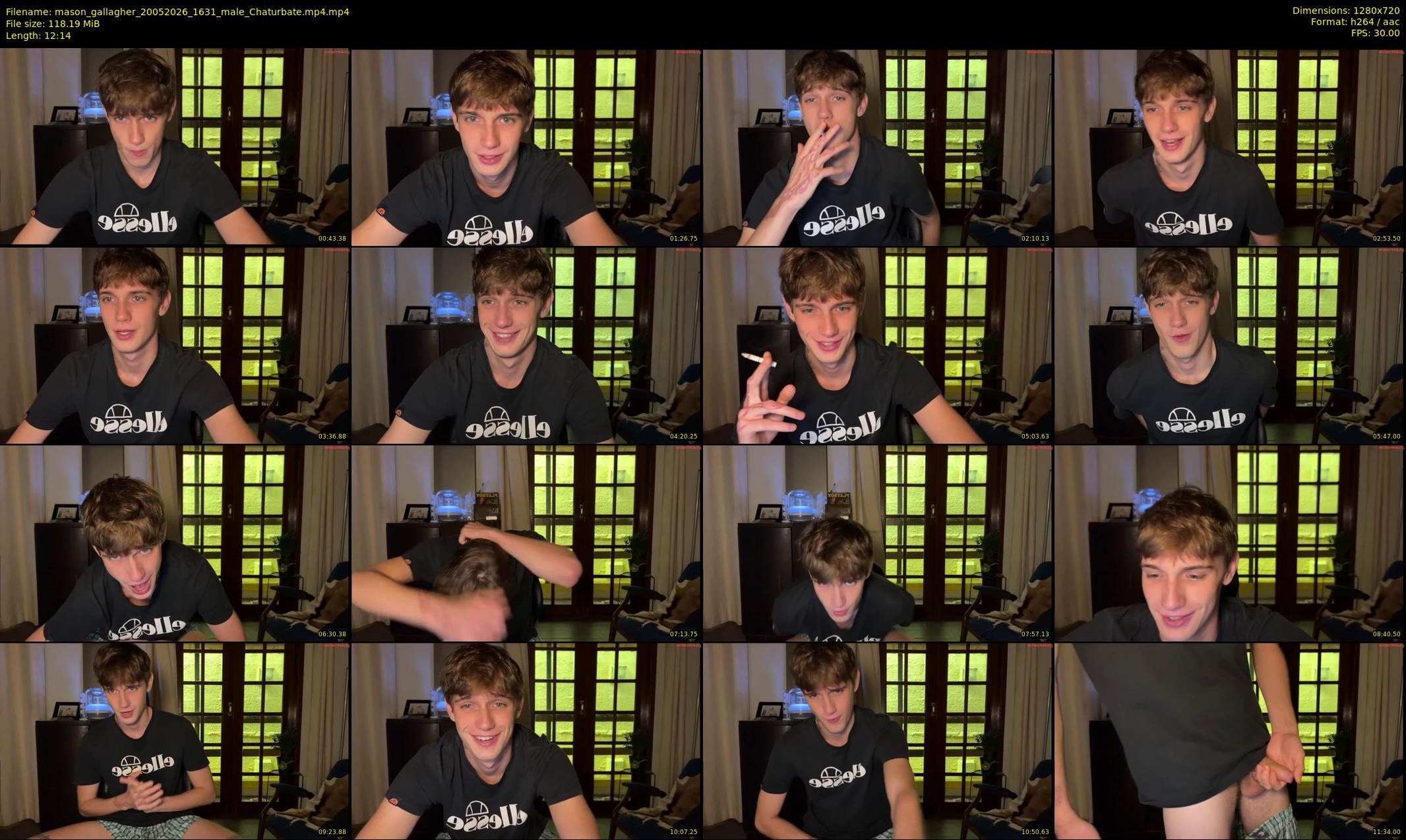 mason_gallagher — 13 minute Chaturbate male cam show recording, 720p, May 20, 2026