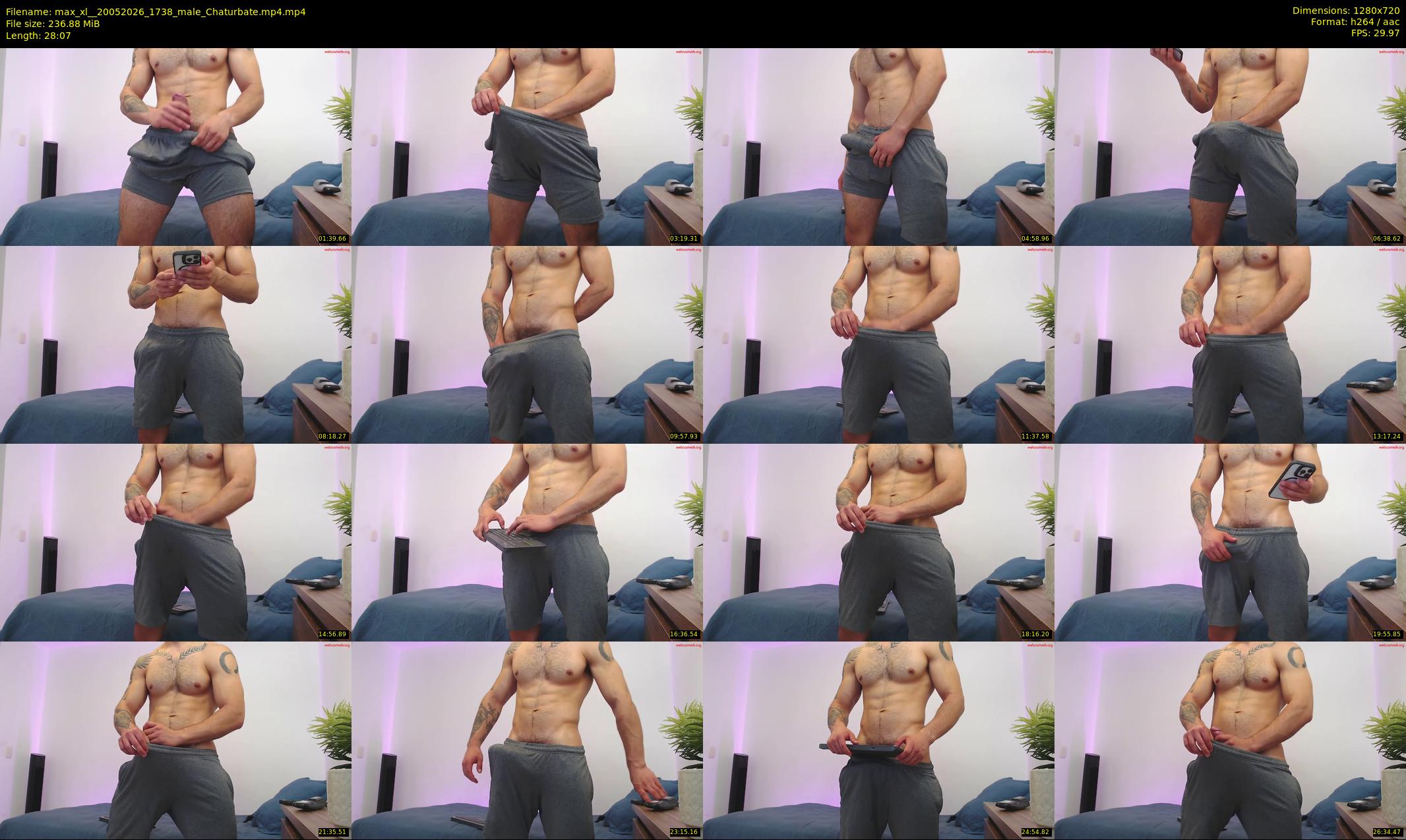 max_xl_ — 29 minute Chaturbate male cam show recording, 720p, May 20, 2026