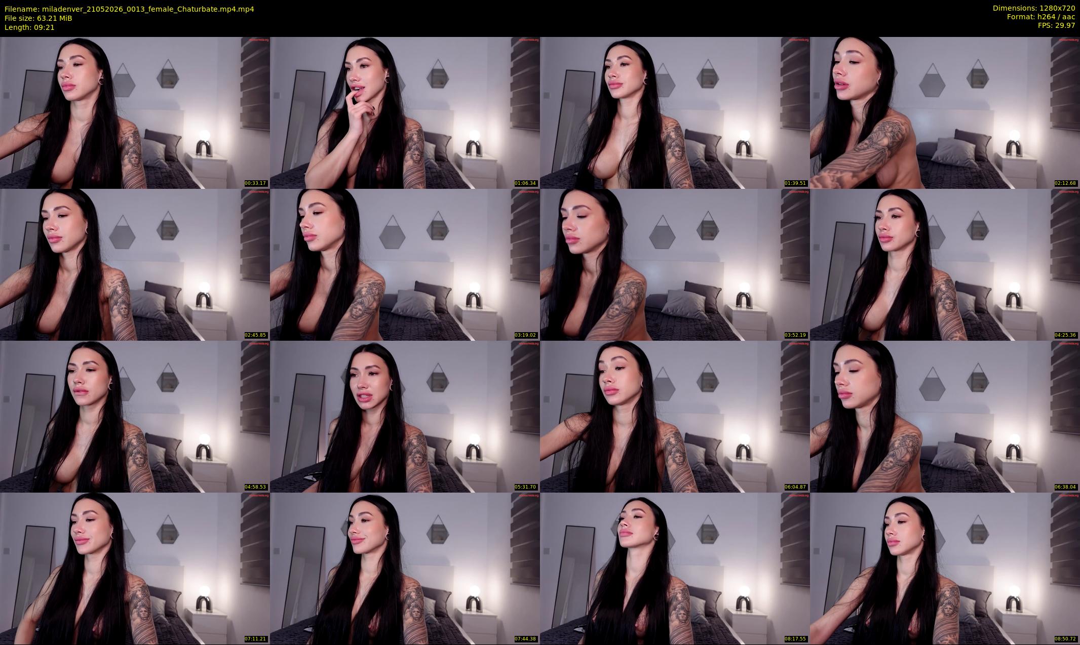 miladenver — 10 minute Chaturbate female cam show recording, 720p, May 21, 2026