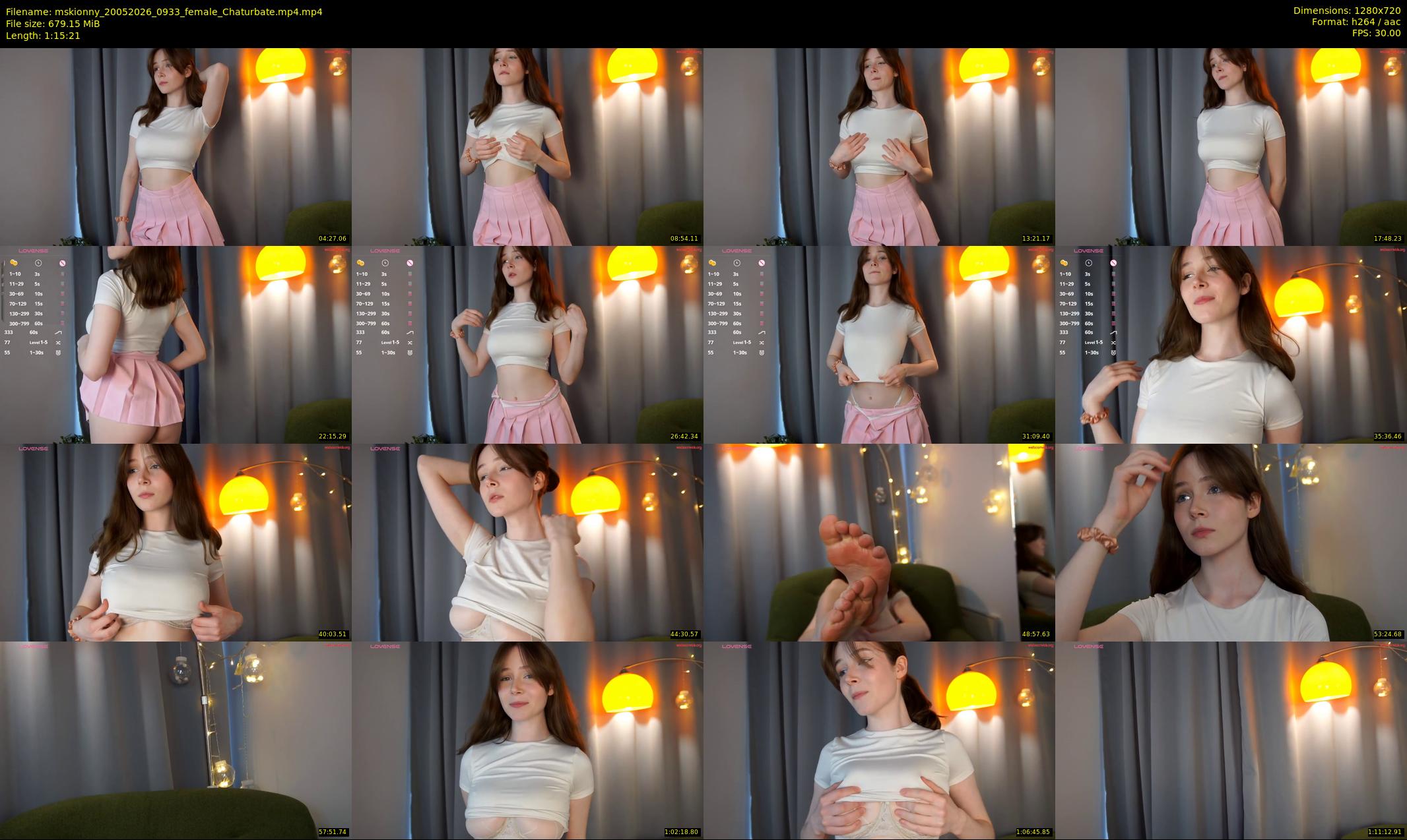 mskionny — 76 minute Chaturbate female cam show recording, 720p, May 20, 2026