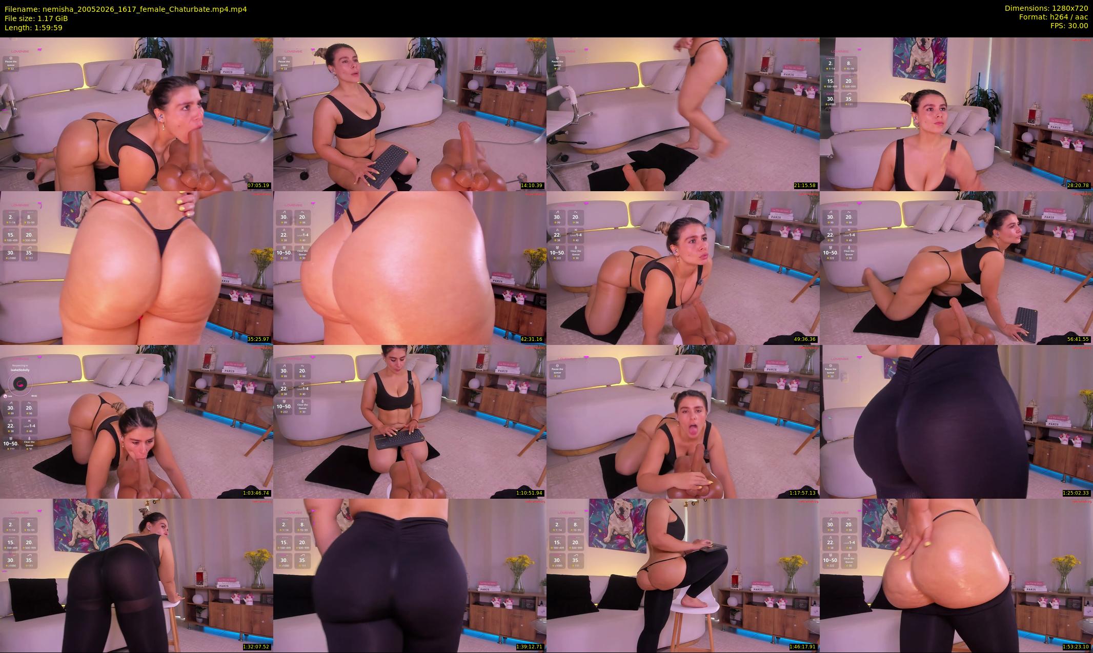 nemisha — 120 minute Chaturbate female cam show recording, 720p, May 20, 2026
