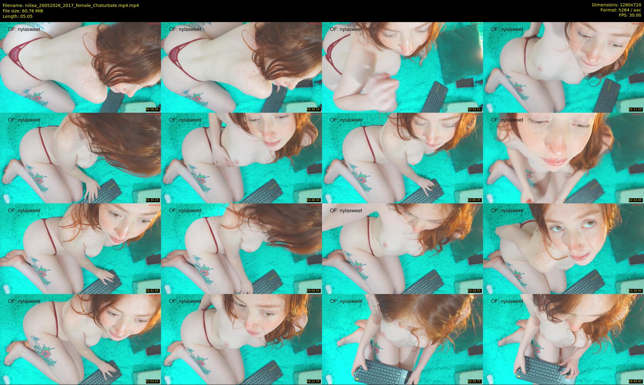 niilaa — 6 minute Chaturbate female cam show recording, 720p, May 20, 2026