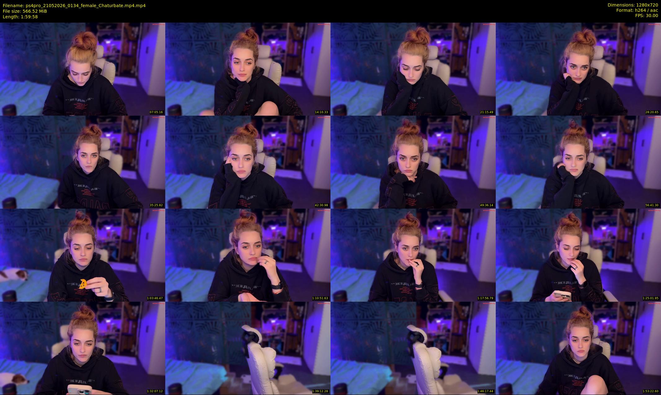 ps4pro — 120 minute Chaturbate female cam show recording, 720p, May 21, 2026