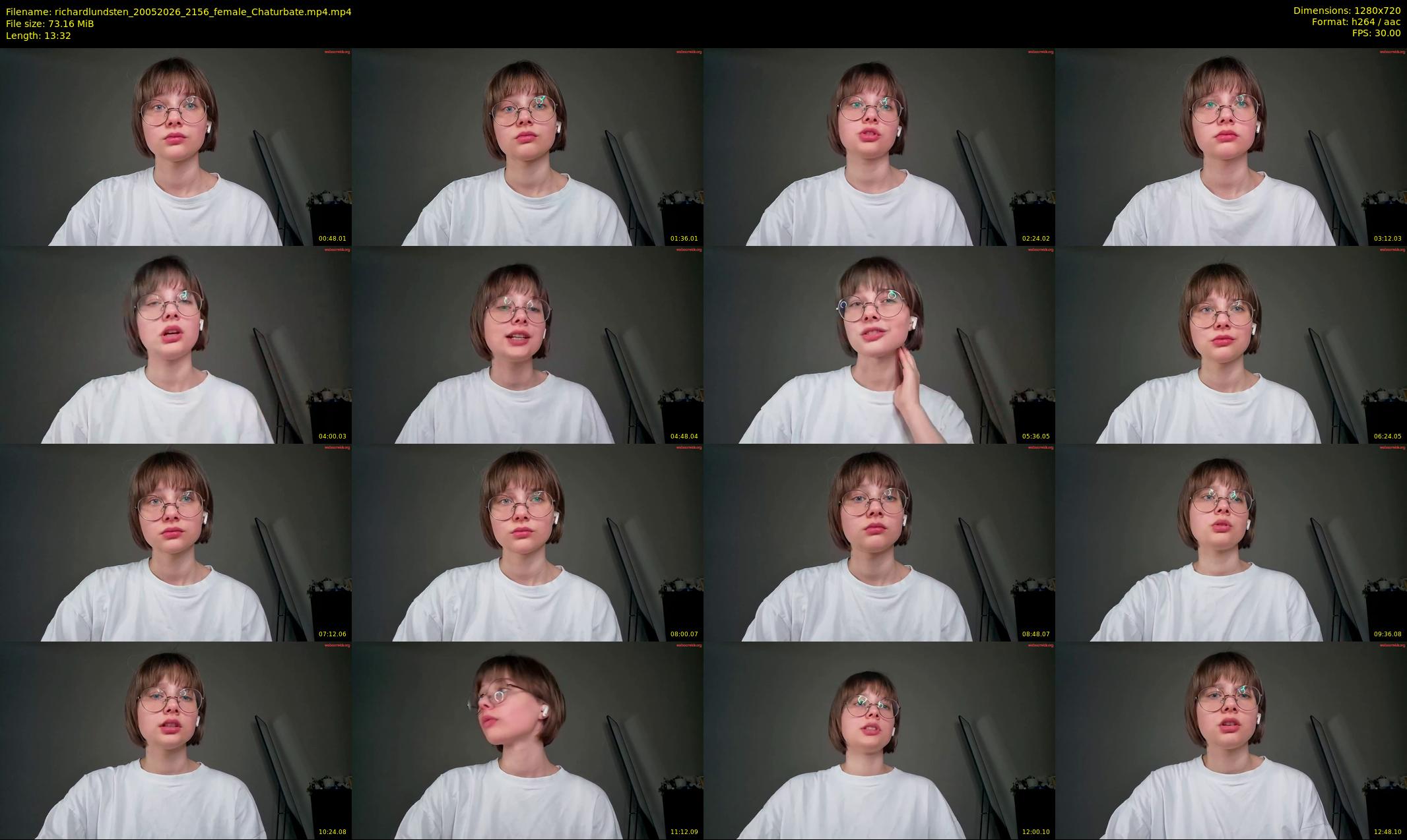 richardlundsten — 14 minute Chaturbate female cam show recording, 720p, May 20, 2026