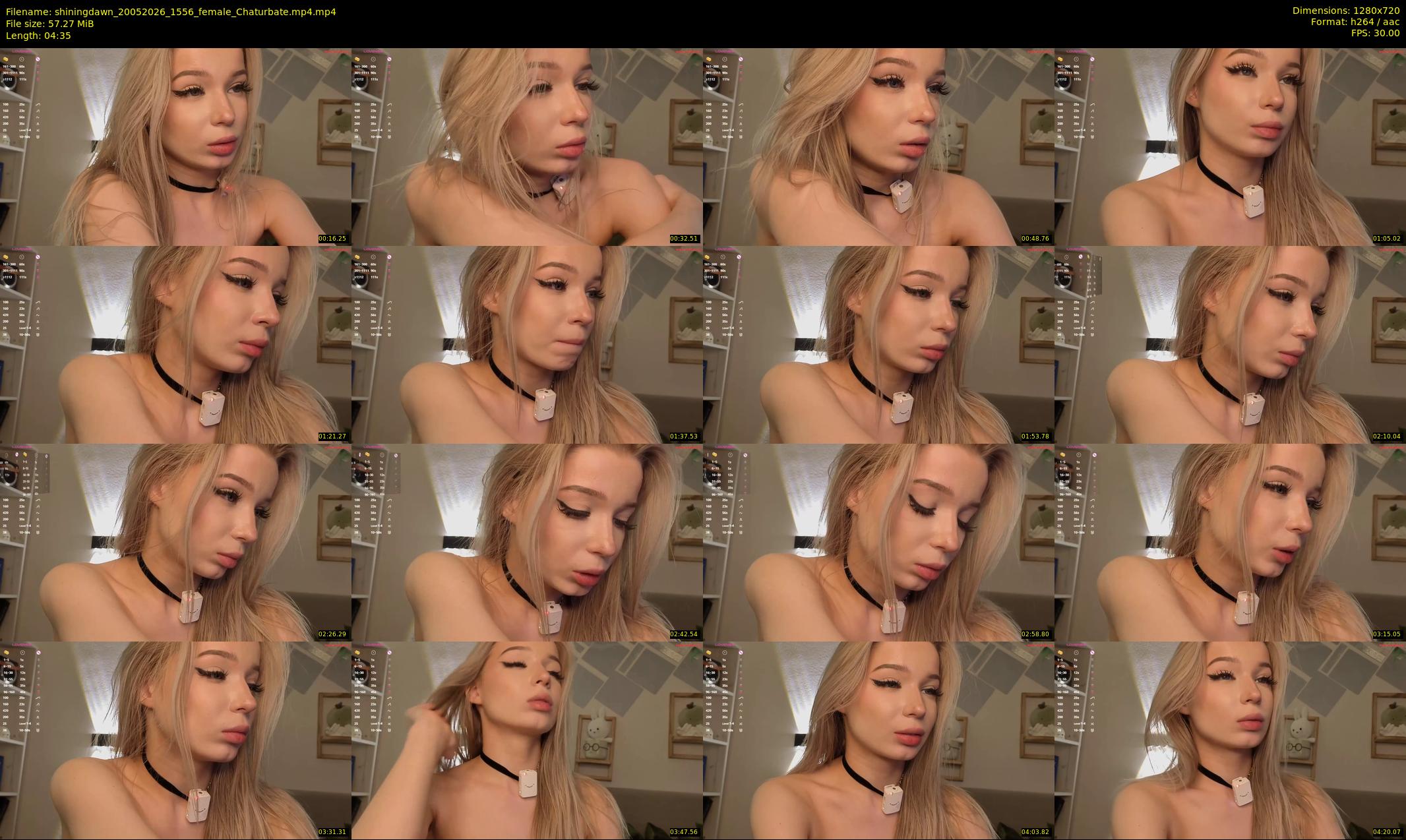 shiningdawn — 5 minute Chaturbate female cam show recording, 720p, May 20, 2026