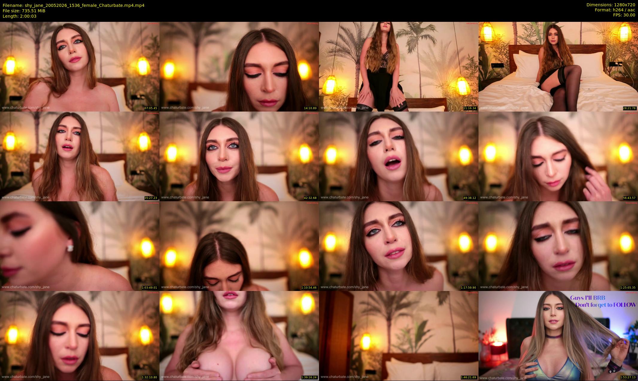 shy_jane — 121 minute Chaturbate female cam show recording, 720p, May 20, 2026