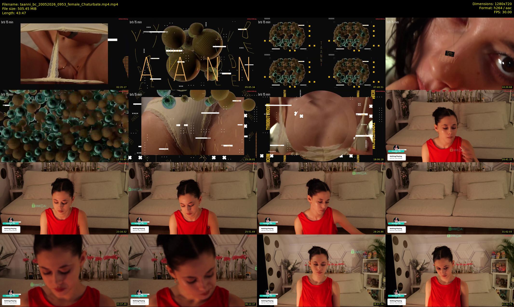 taanni_bc — 44 minute Chaturbate female cam show recording, 720p, May 20, 2026