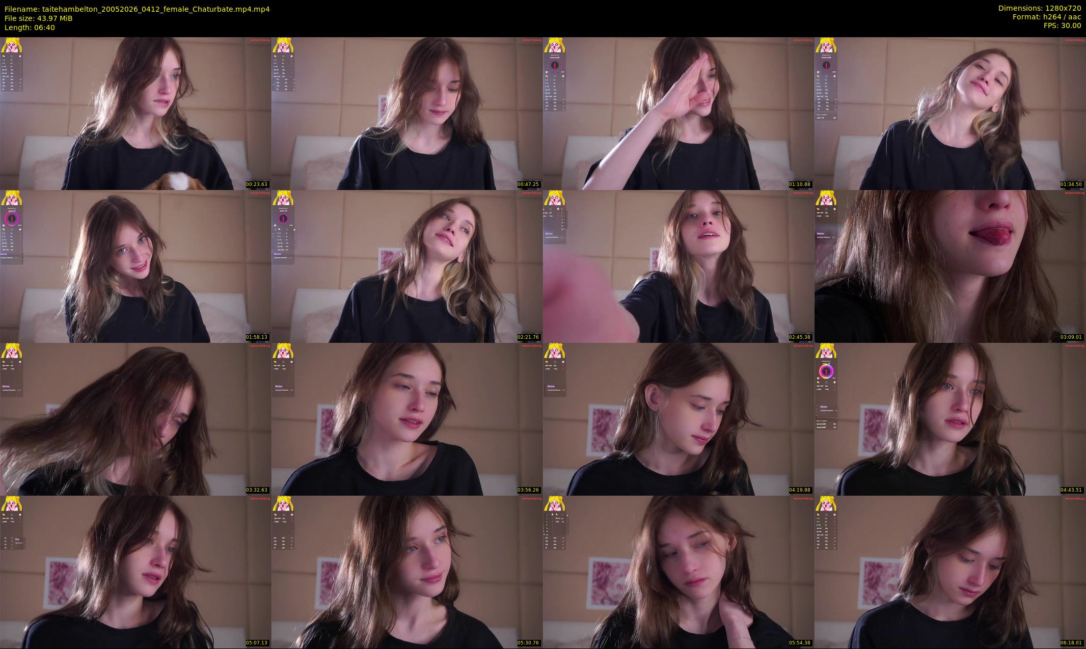 taitehambelton — 7 minute Chaturbate female cam show recording, 720p, May 20, 2026