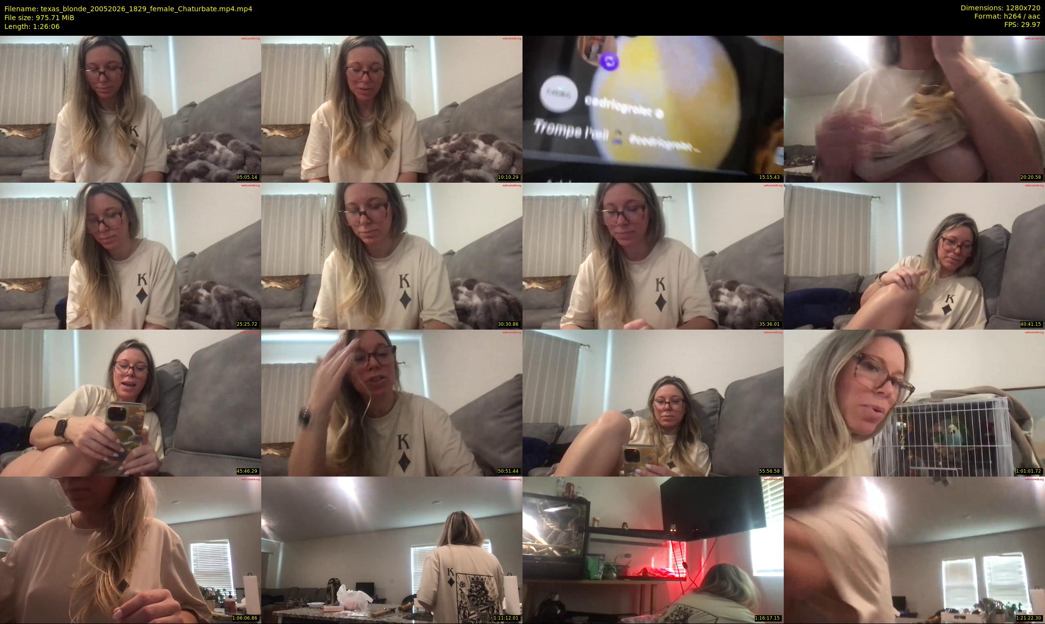 texas_blonde — 87 minute Chaturbate female cam show recording, 720p, May 20, 2026