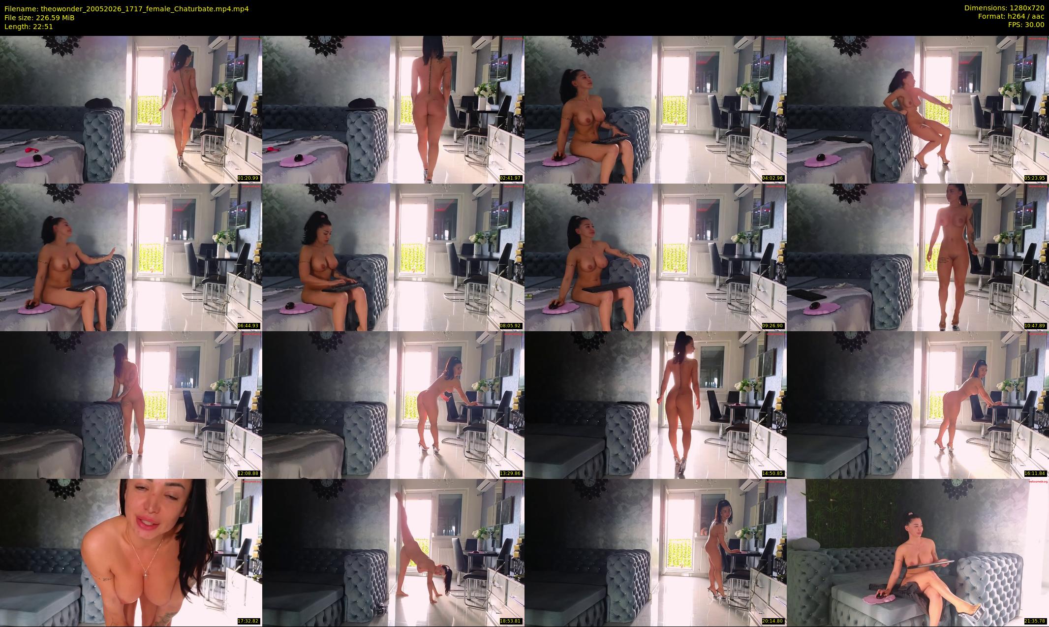 theowonder — 23 minute Chaturbate female cam show recording, 720p, May 20, 2026