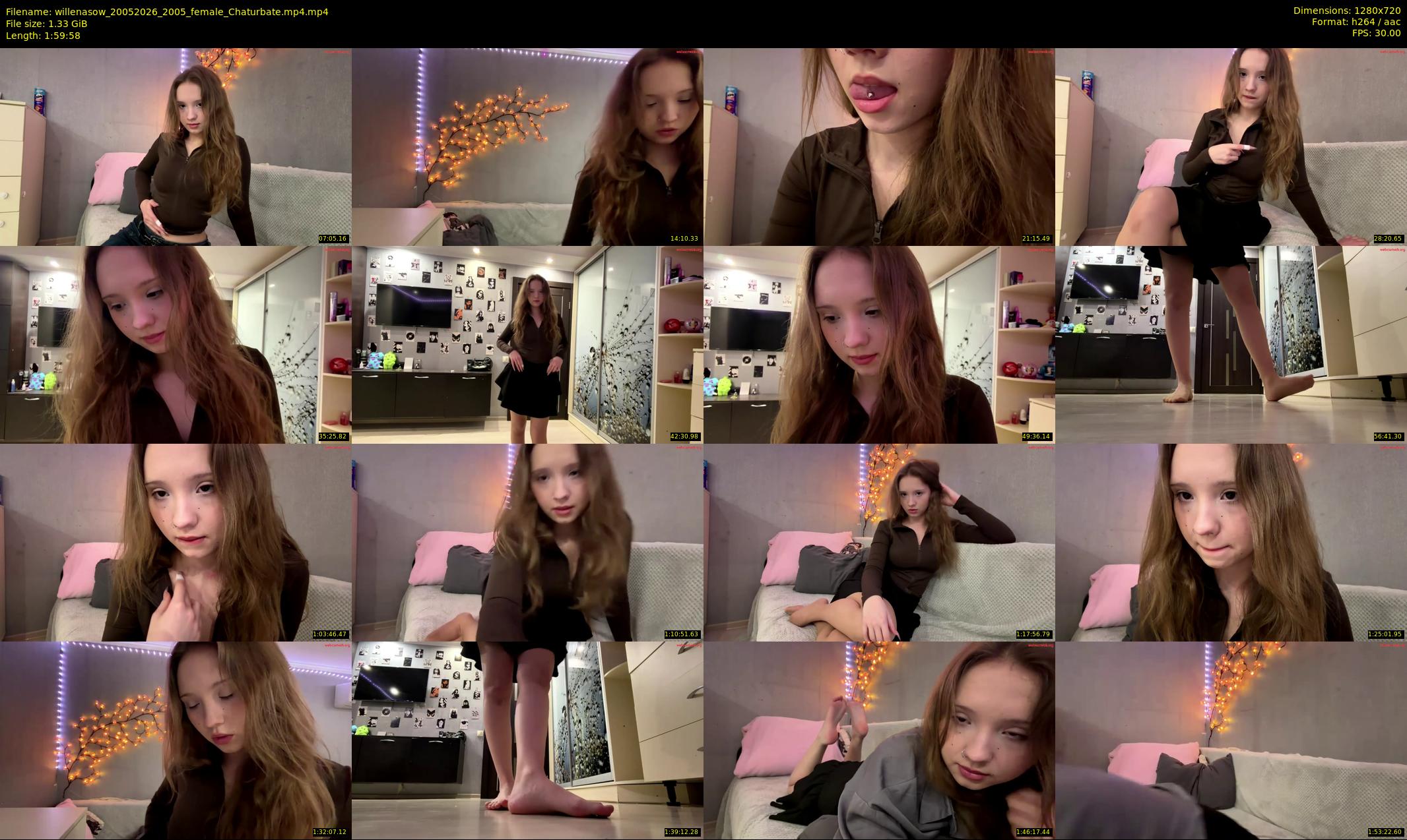 willenasow — 120 minute Chaturbate female cam show recording, 720p, May 20, 2026