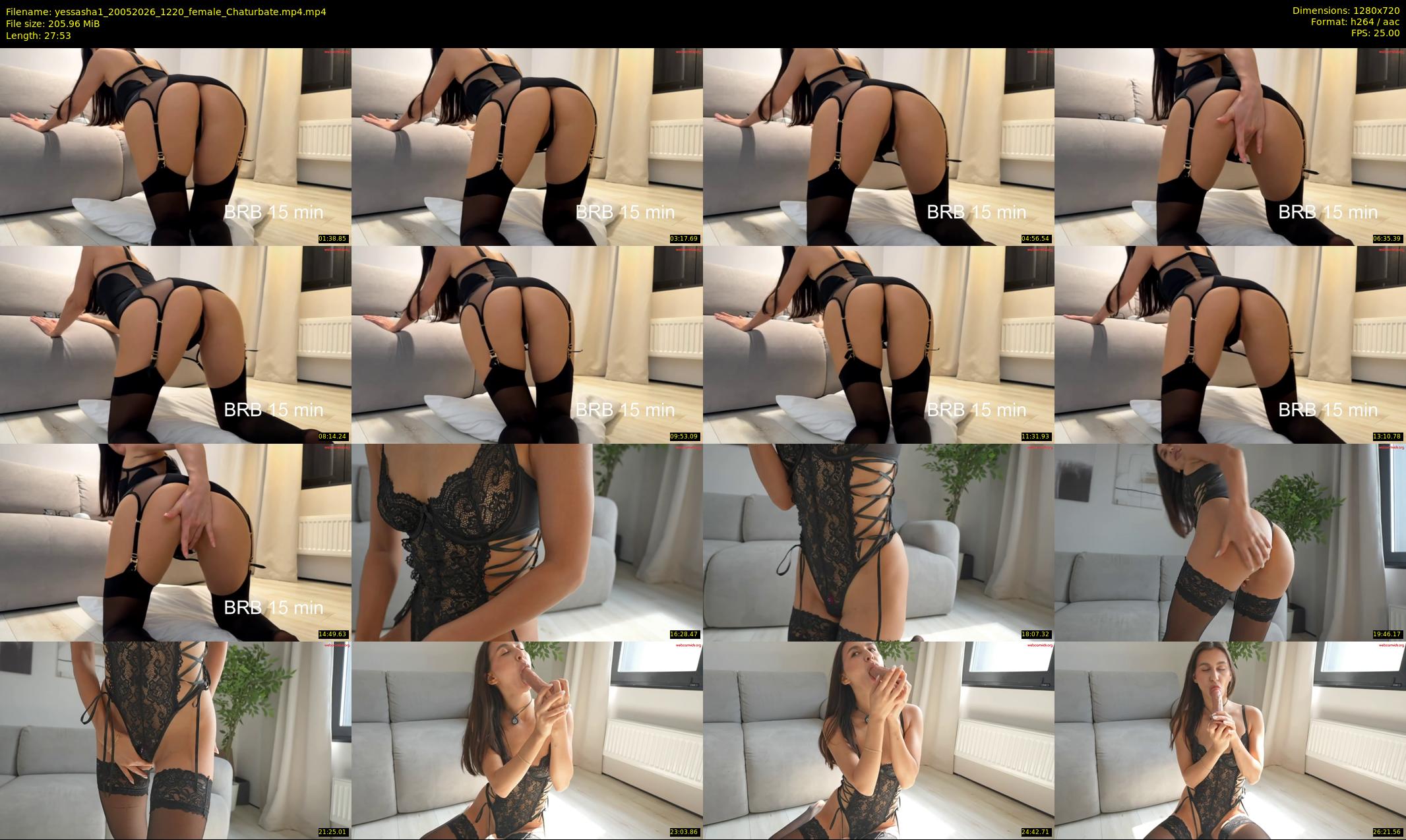 yessasha1 — 28 minute Chaturbate female cam show recording, 720p, May 20, 2026