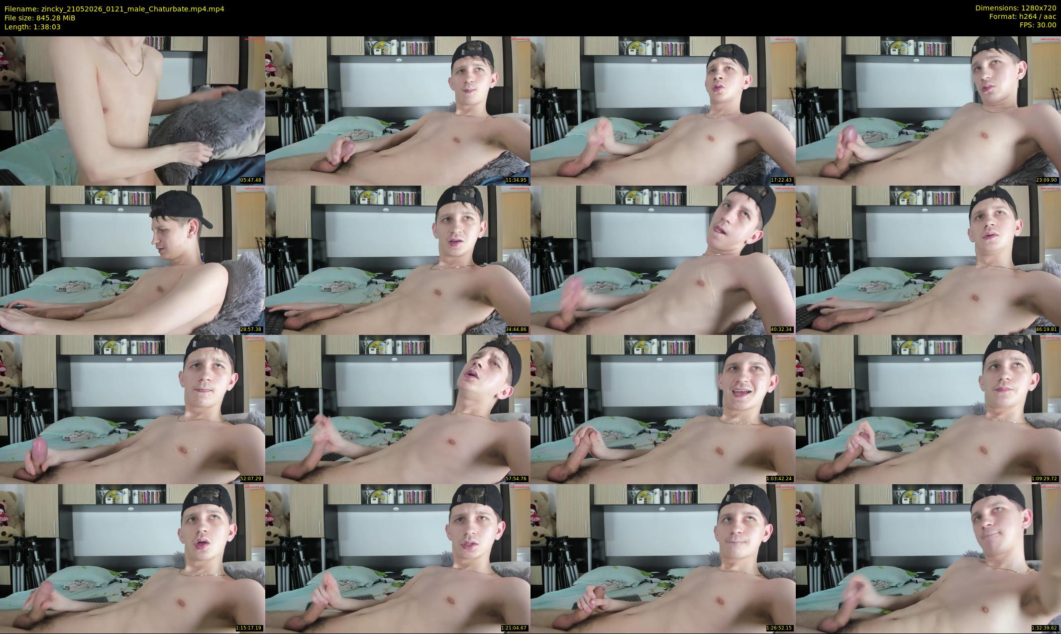zincky — 99 minute Chaturbate male cam show recording, 720p, May 21, 2026