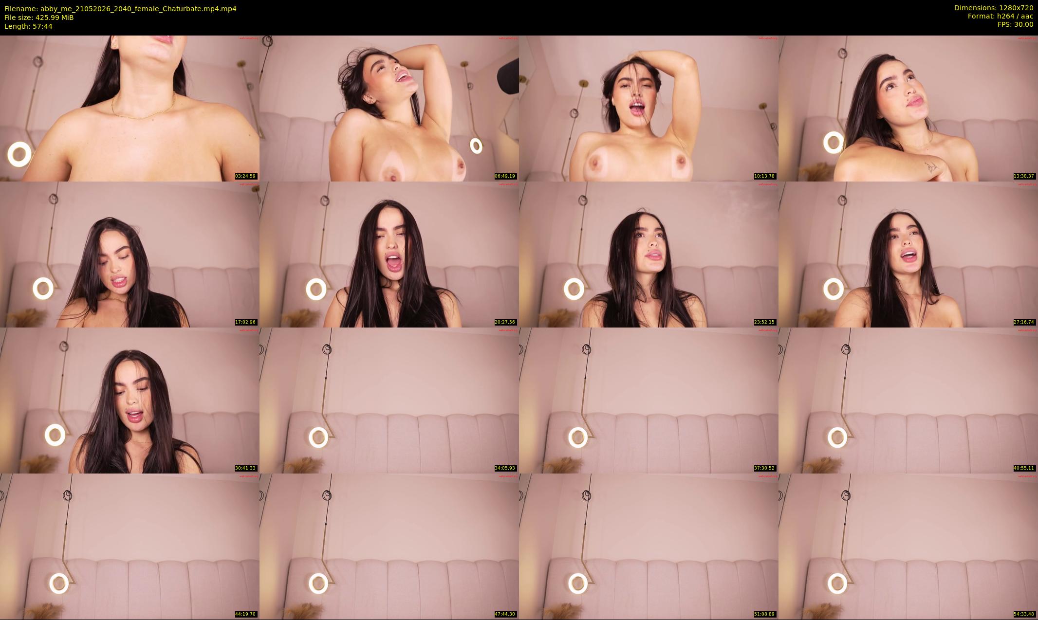 abby_me — 58 minute Chaturbate female cam show recording, 720p, May 21, 2026