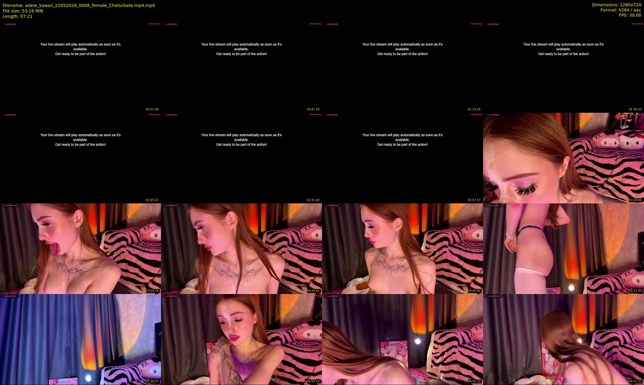 adele_kawaii — 8 minute Chaturbate female cam show recording, 720p, May 22, 2026