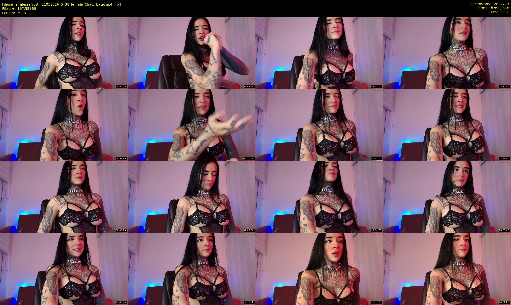 alessafrost_ — 16 minute Chaturbate female cam show recording, 720p, May 21, 2026