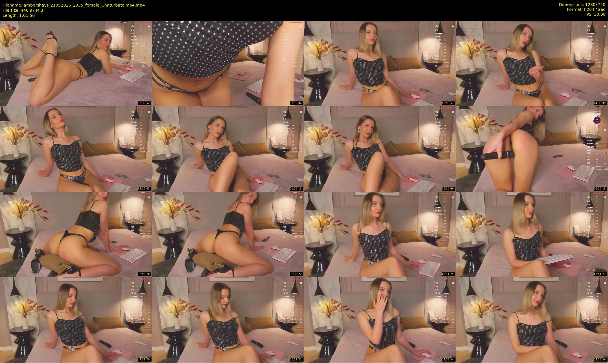 ambershays — 62 minute Chaturbate female cam show recording, 720p, May 21, 2026