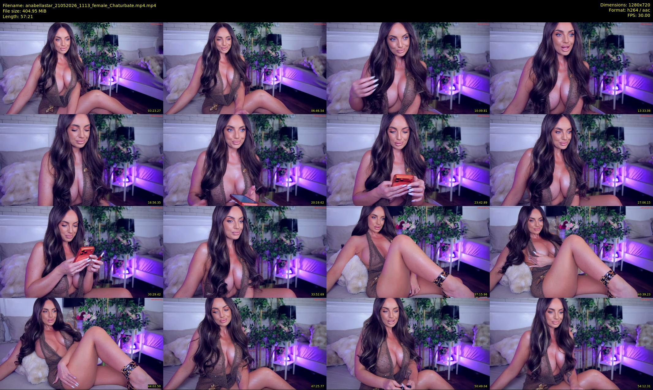 anabellastar — 58 minute Chaturbate female cam show recording, 720p, May 21, 2026
