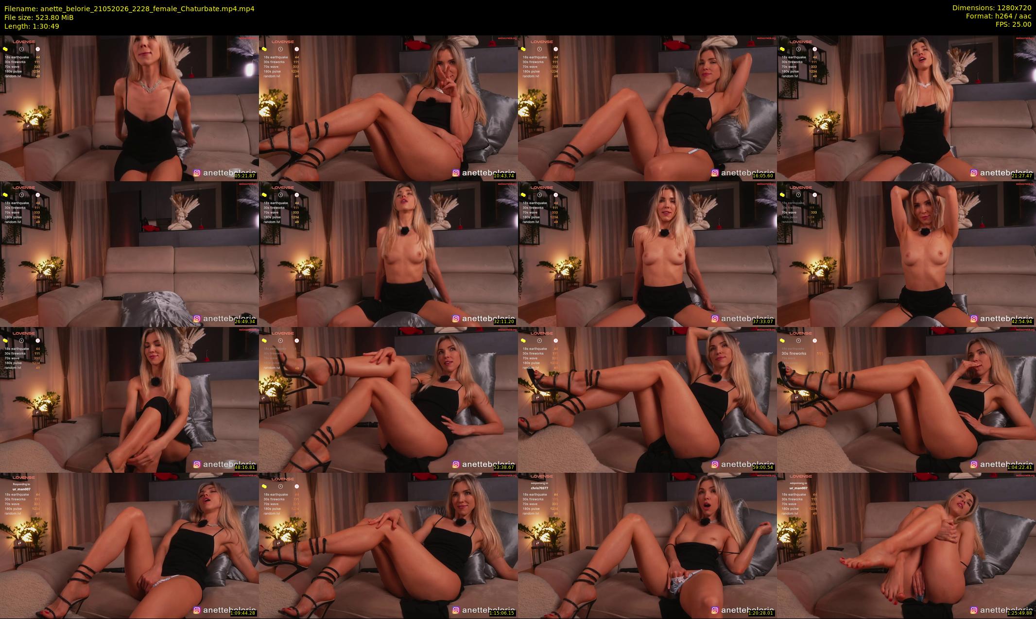 anette_belorie — 91 minute Chaturbate female cam show recording, 720p, May 21, 2026
