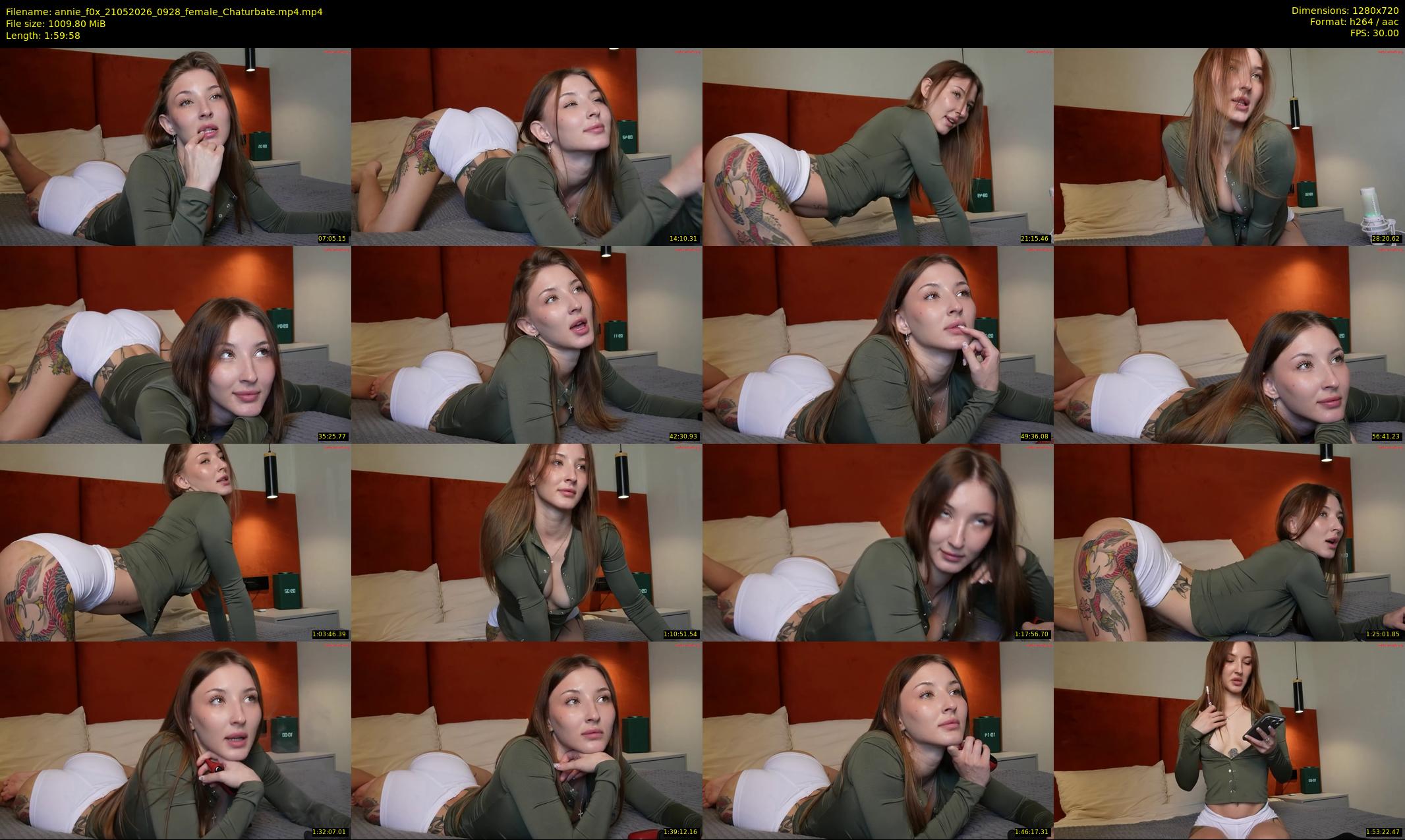 annie_f0x — 120 minute Chaturbate female cam show recording, 720p, May 21, 2026