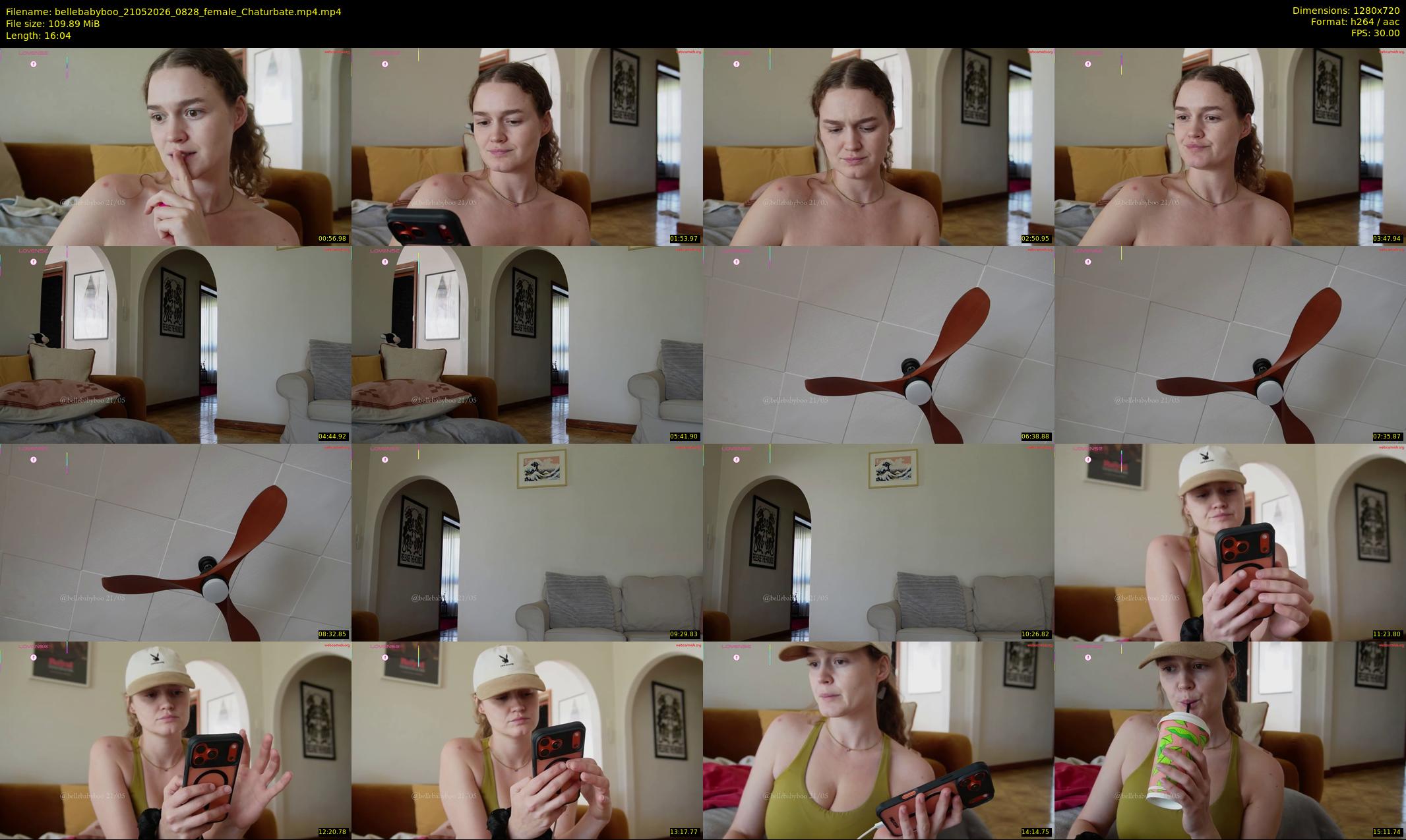 bellebabyboo — 17 minute Chaturbate female cam show recording, 720p, May 21, 2026