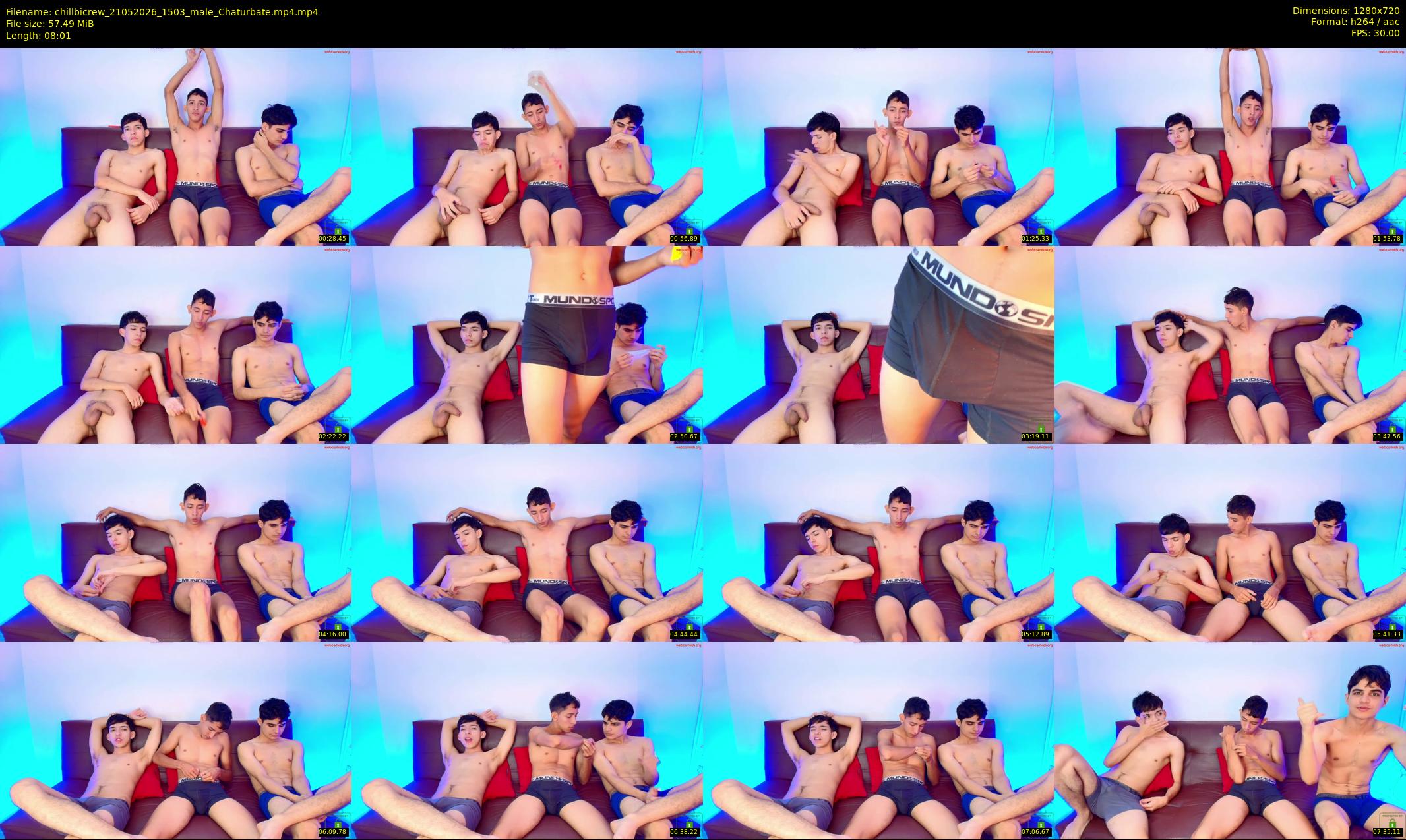 chillbicrew — 9 minute Chaturbate male cam show recording, 720p, May 21, 2026