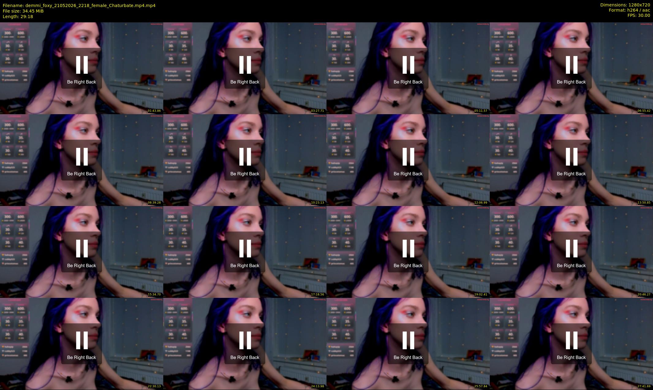 demmi_foxy — 30 minute Chaturbate couple cam show recording, 720p, May 21, 2026