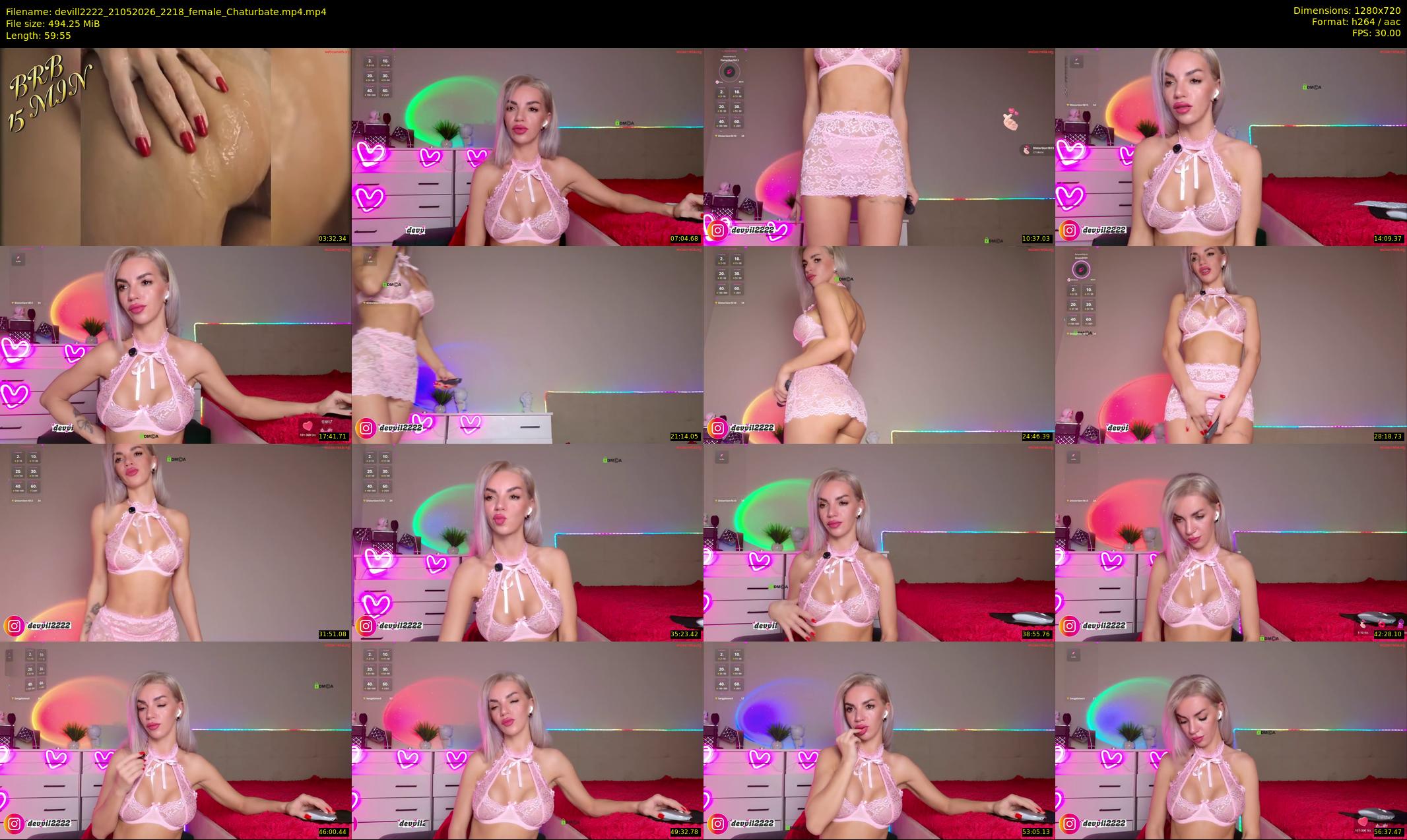 devill2222 — 60 minute Chaturbate female cam show recording, 720p, May 21, 2026