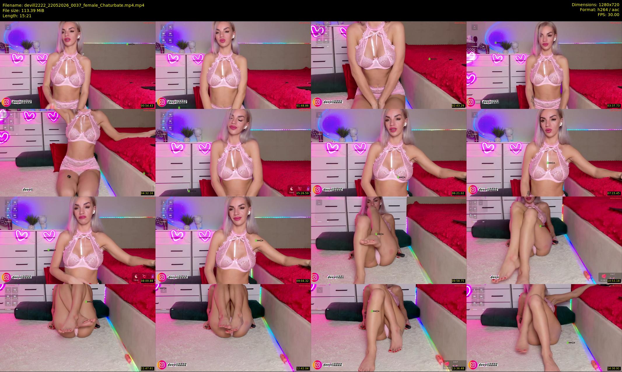devill2222 — 16 minute Chaturbate female cam show recording, 720p, May 22, 2026
