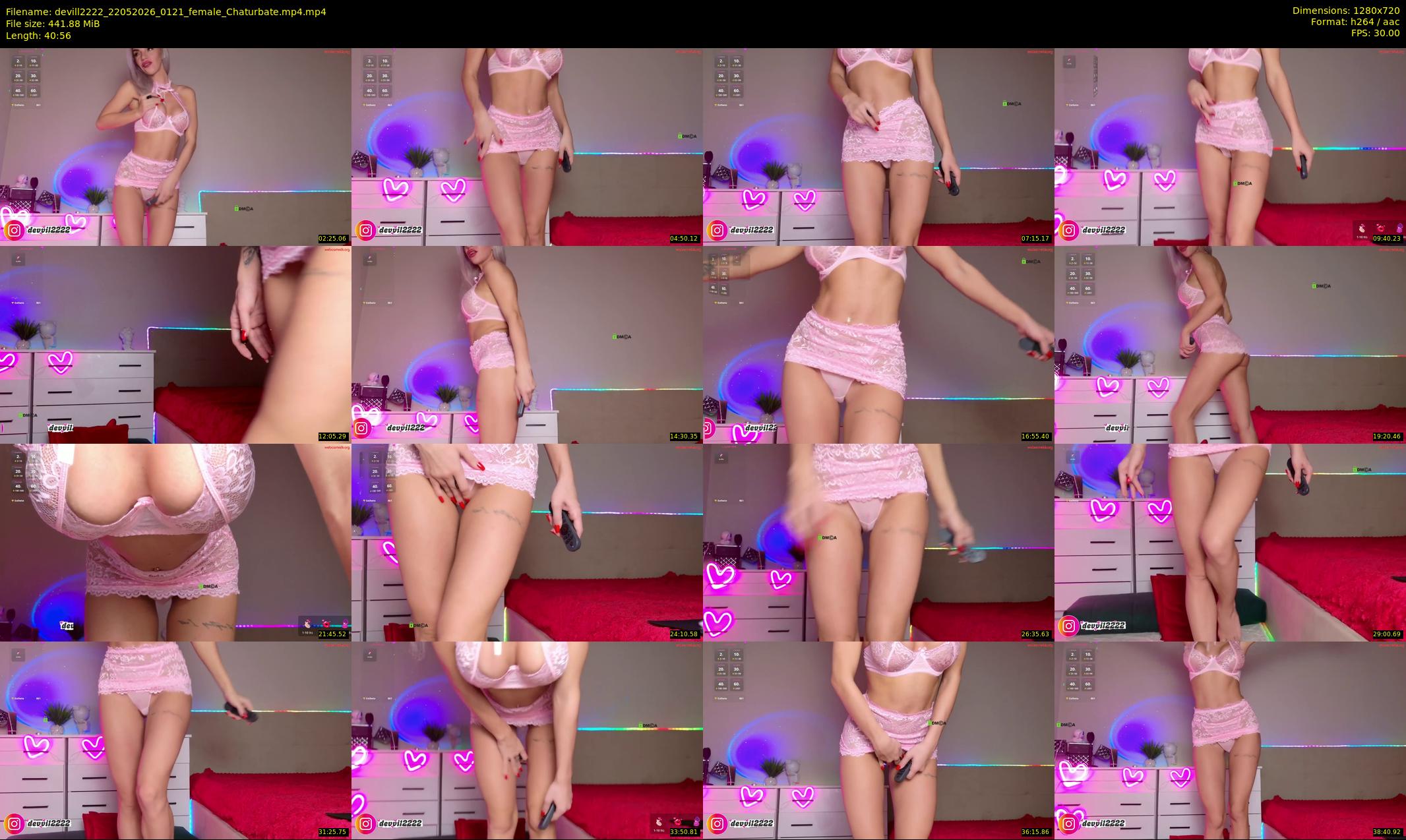 devill2222 — 41 minute Chaturbate female cam show recording, 720p, May 22, 2026