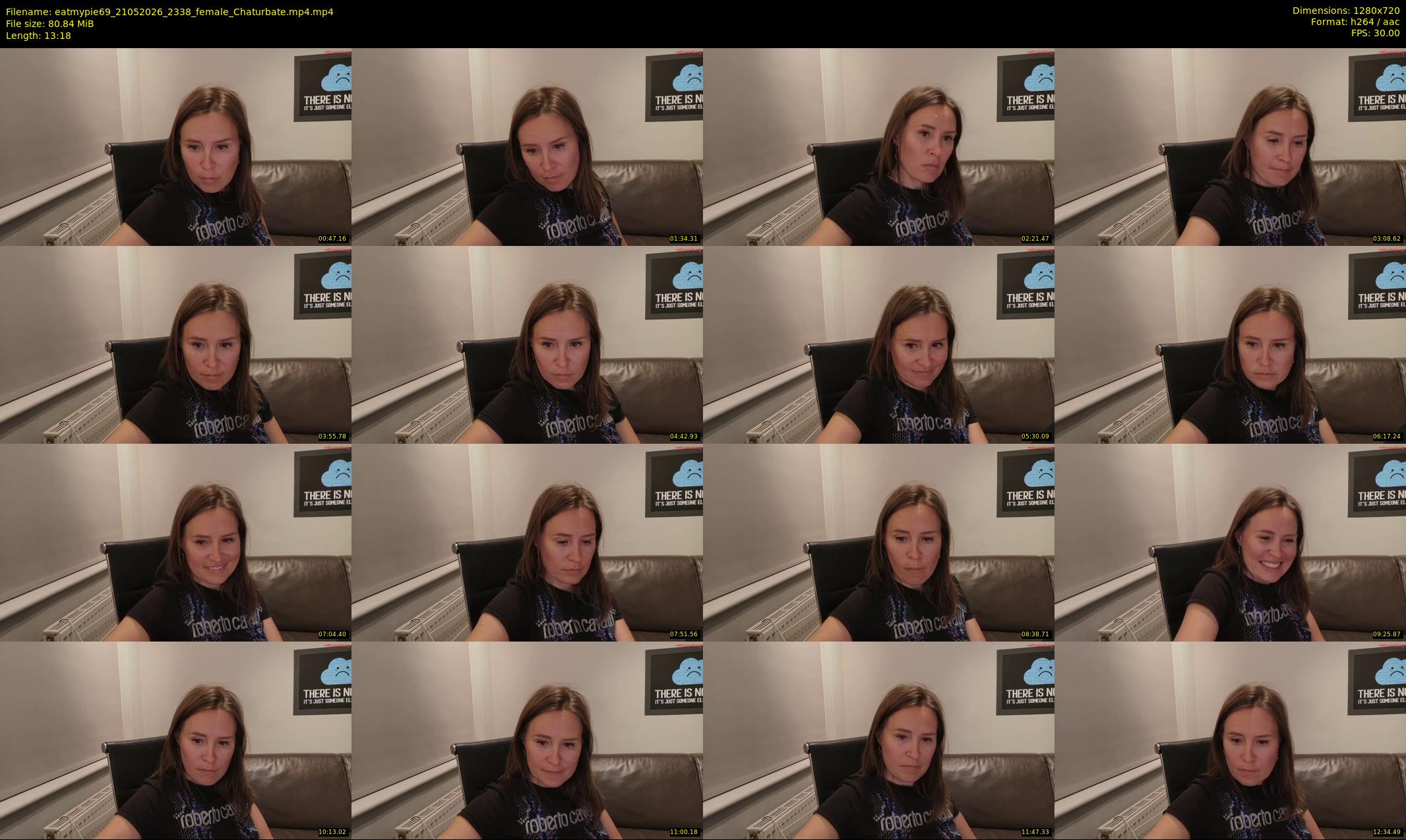 eatmypie69 — 14 minute Chaturbate female cam show recording, 720p, May 21, 2026