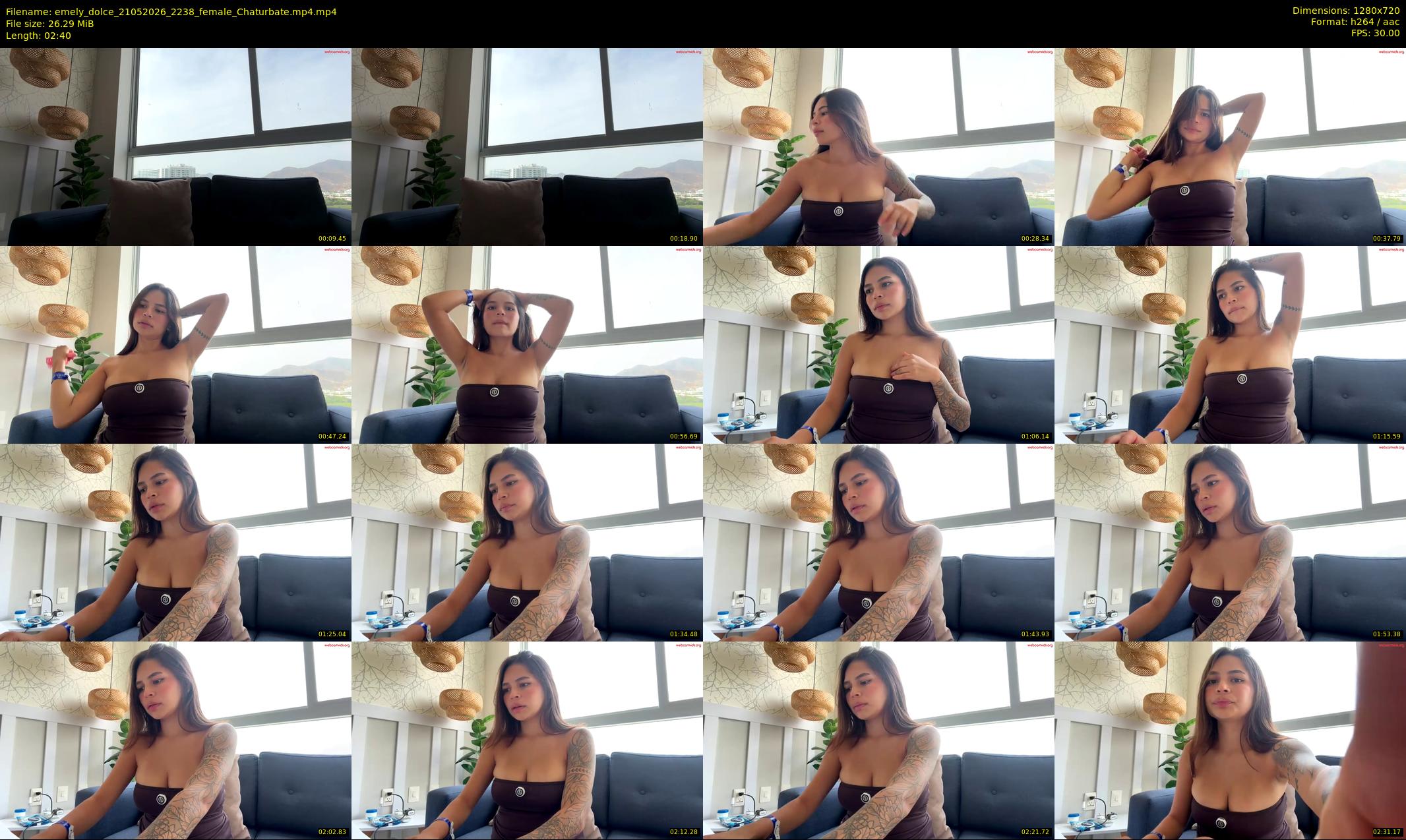 emely_dolce — 3 minute Chaturbate female cam show recording, 720p, May 21, 2026